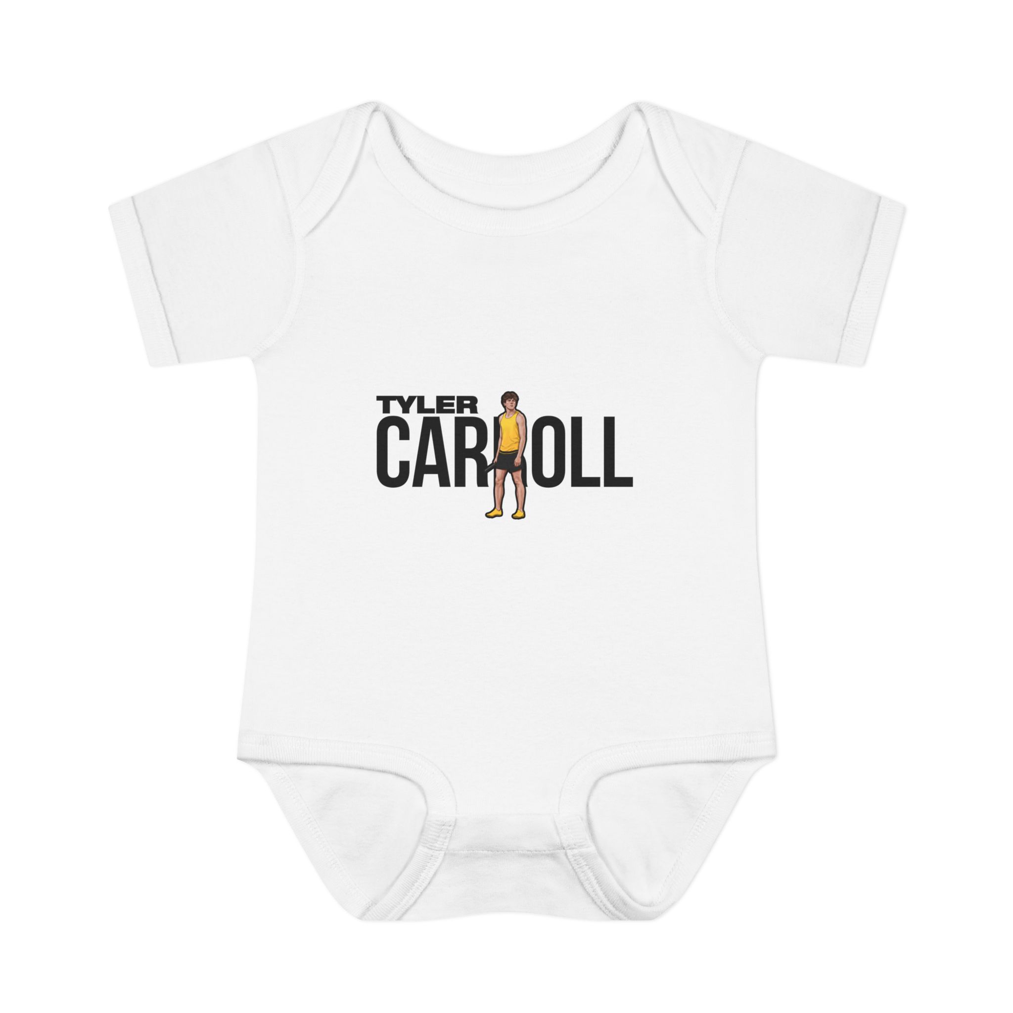 Baby Onesie — character_player_name in White
