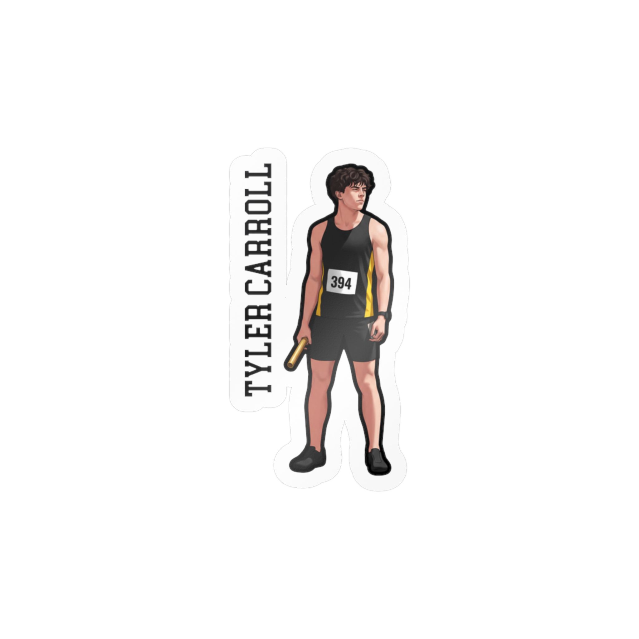 Vinyl Sticker — character_name_vertical in Classic