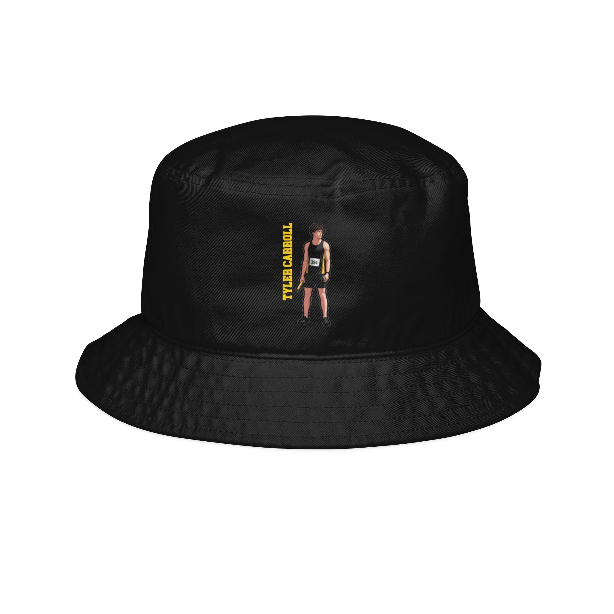 Bucket Hat — character_name_vertical in Black