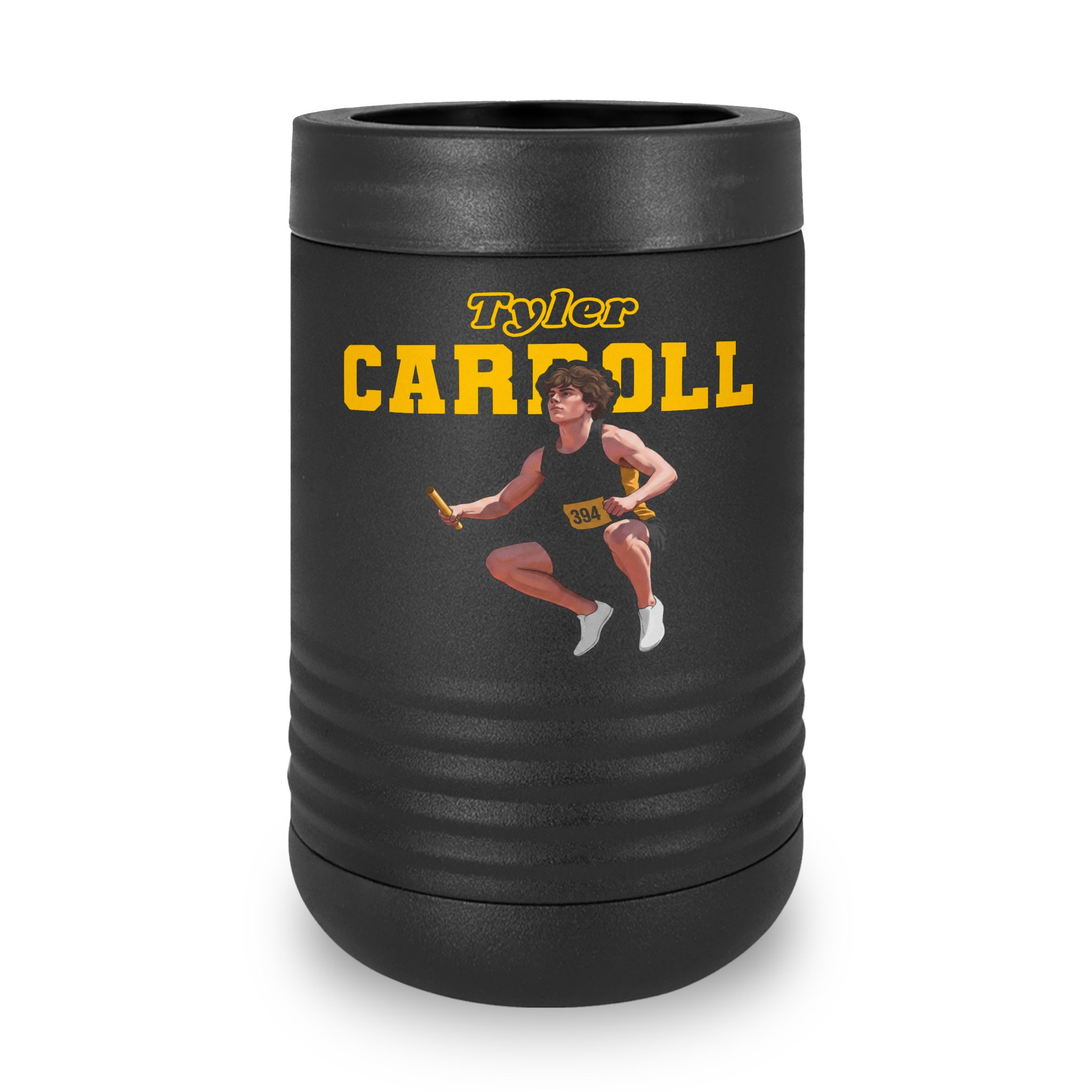 Stainless Can Cooler — character_name_arch in Black