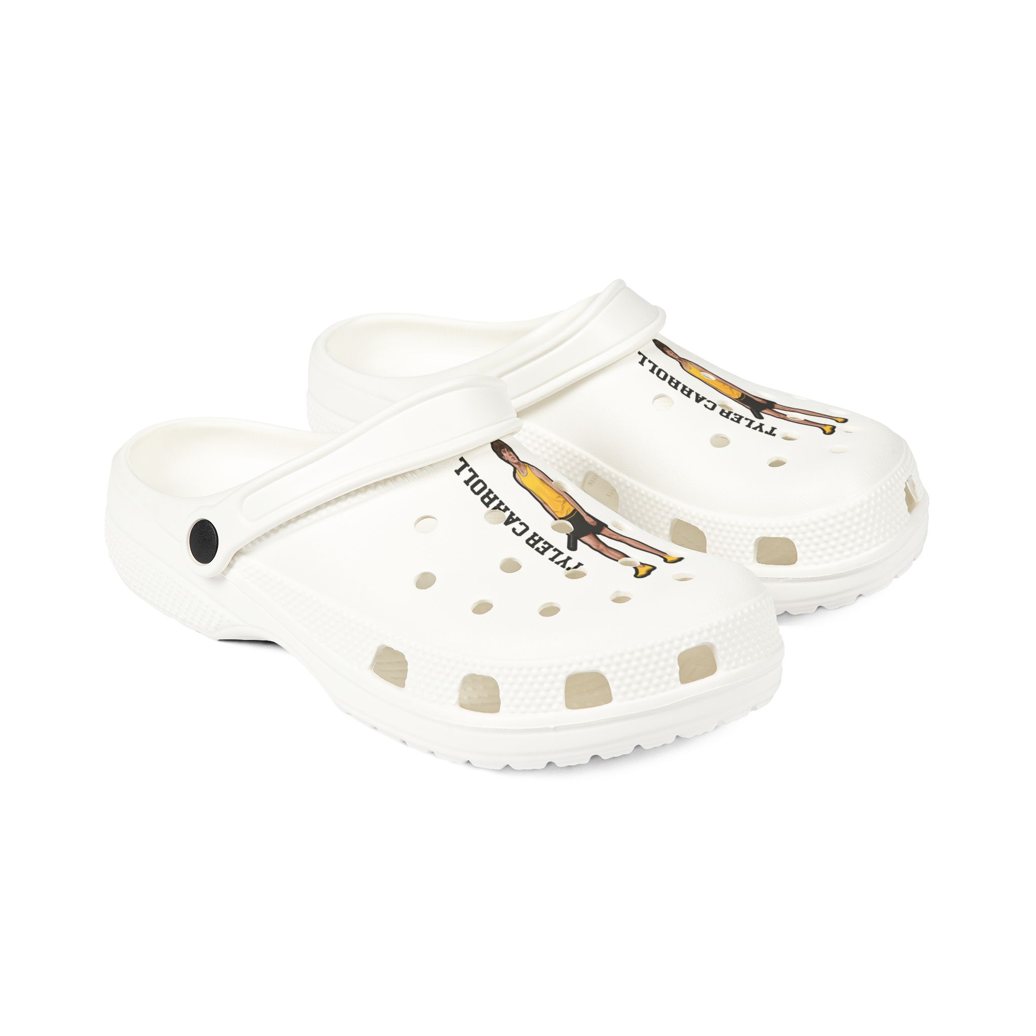 Rubber Clogs — character_name_vertical in White