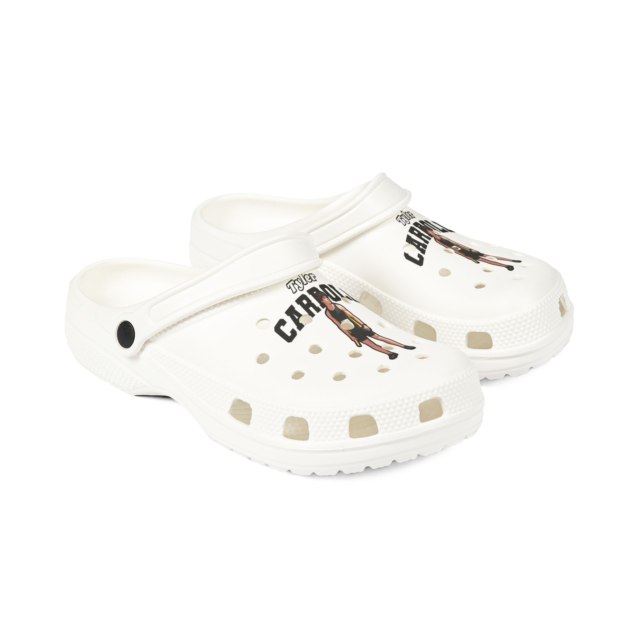 Rubber Clogs — character_name_arch in White