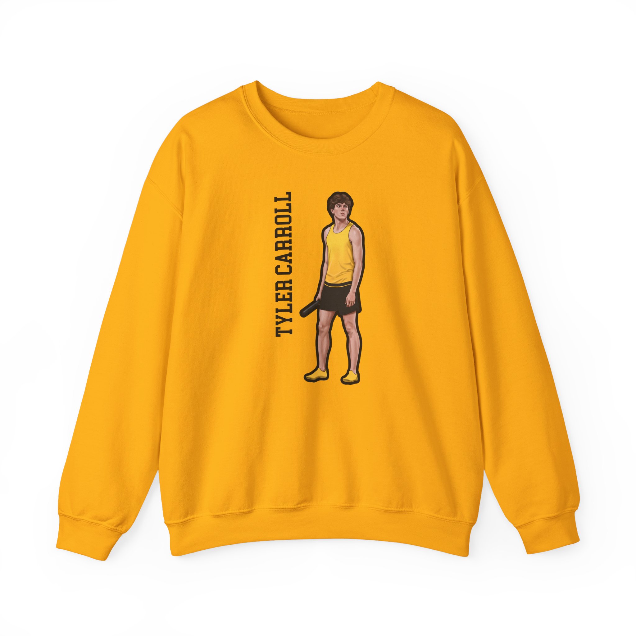Crewneck Sweatshirt — character_name_vertical in Gold