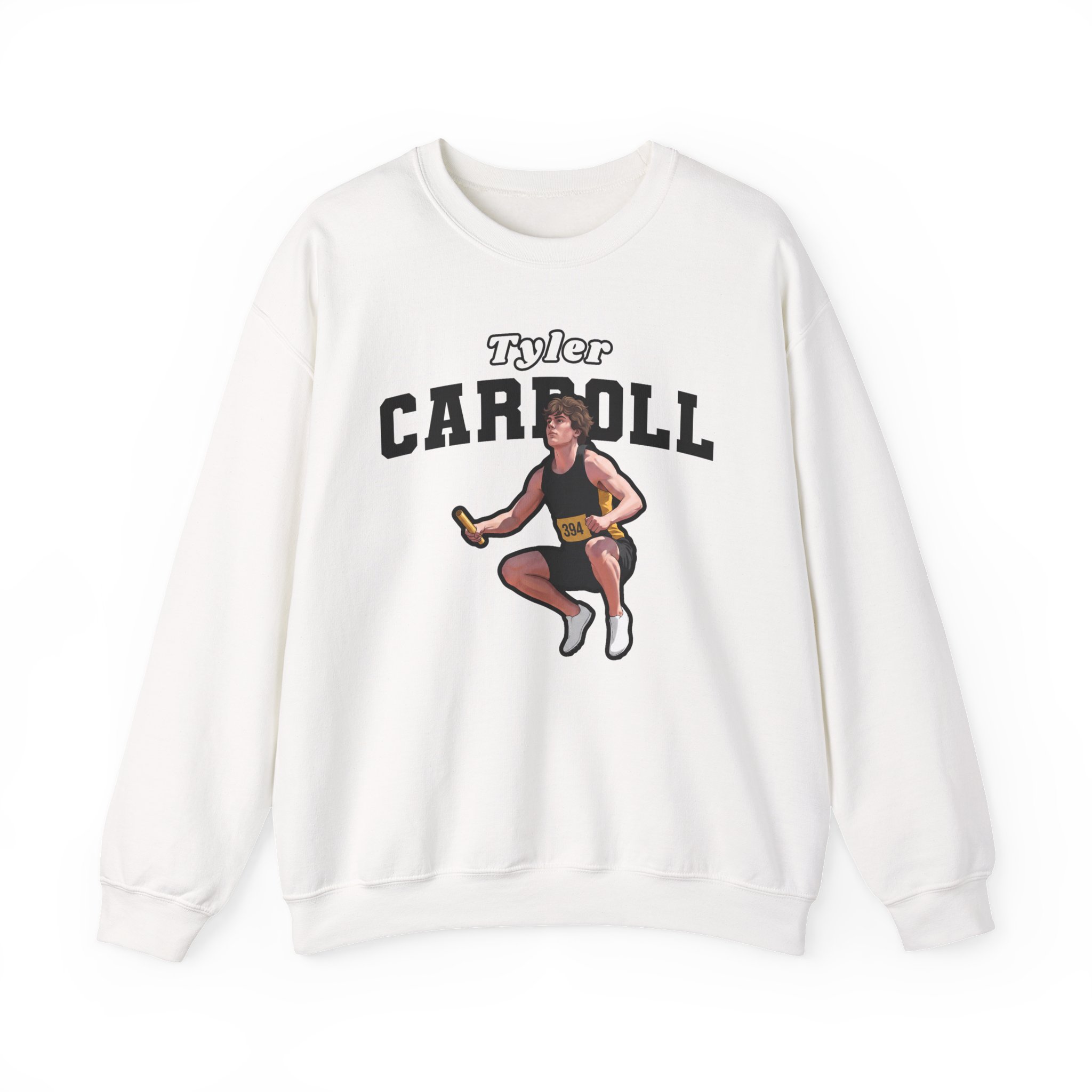 Crewneck Sweatshirt — character_name_arch in White