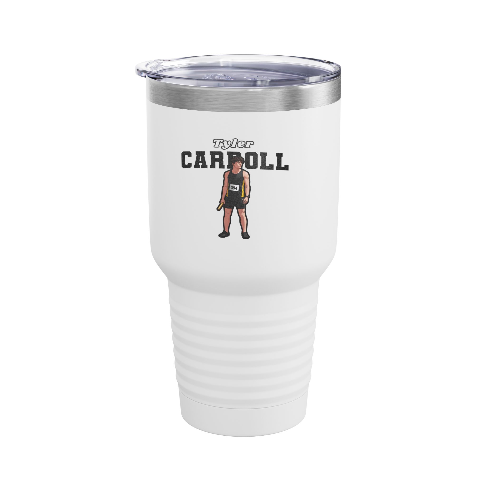 30oz Tumbler — character_name_arch in White