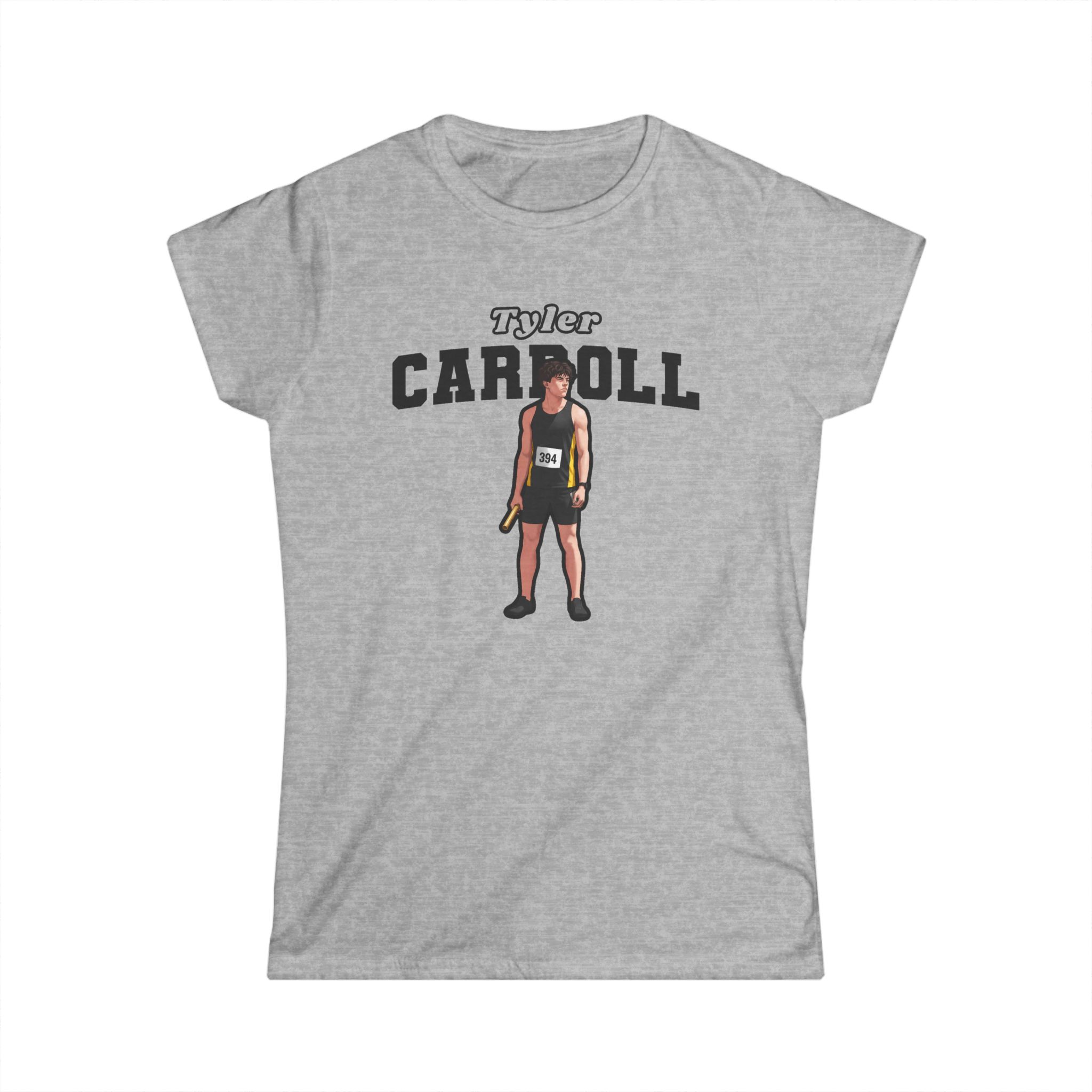 Women's Softstyle Tee — character_name_arch in Grey