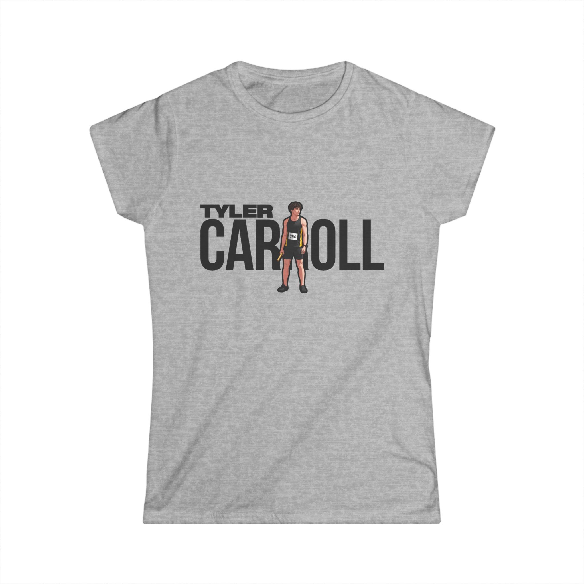 Women's Softstyle Tee — character_player_name in Grey