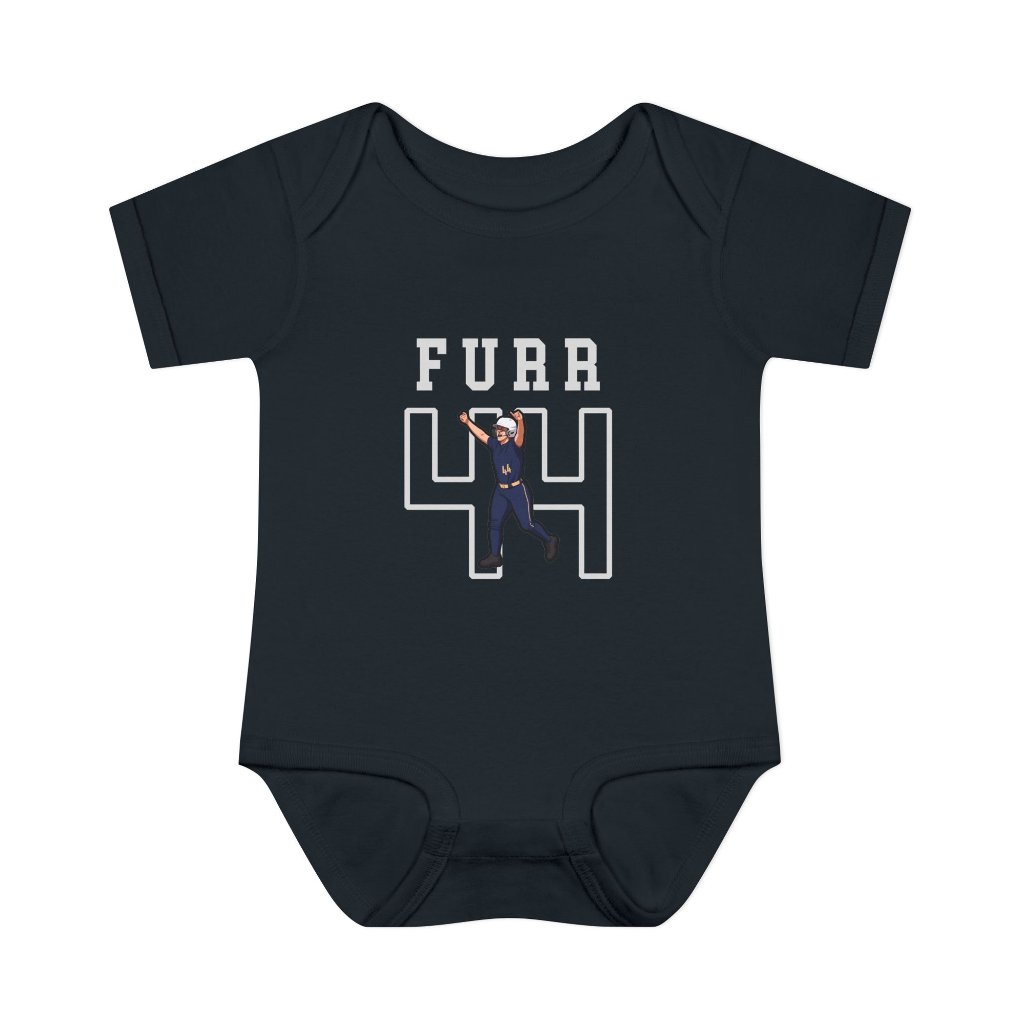 Baby Onesie — character_shirsey in Black