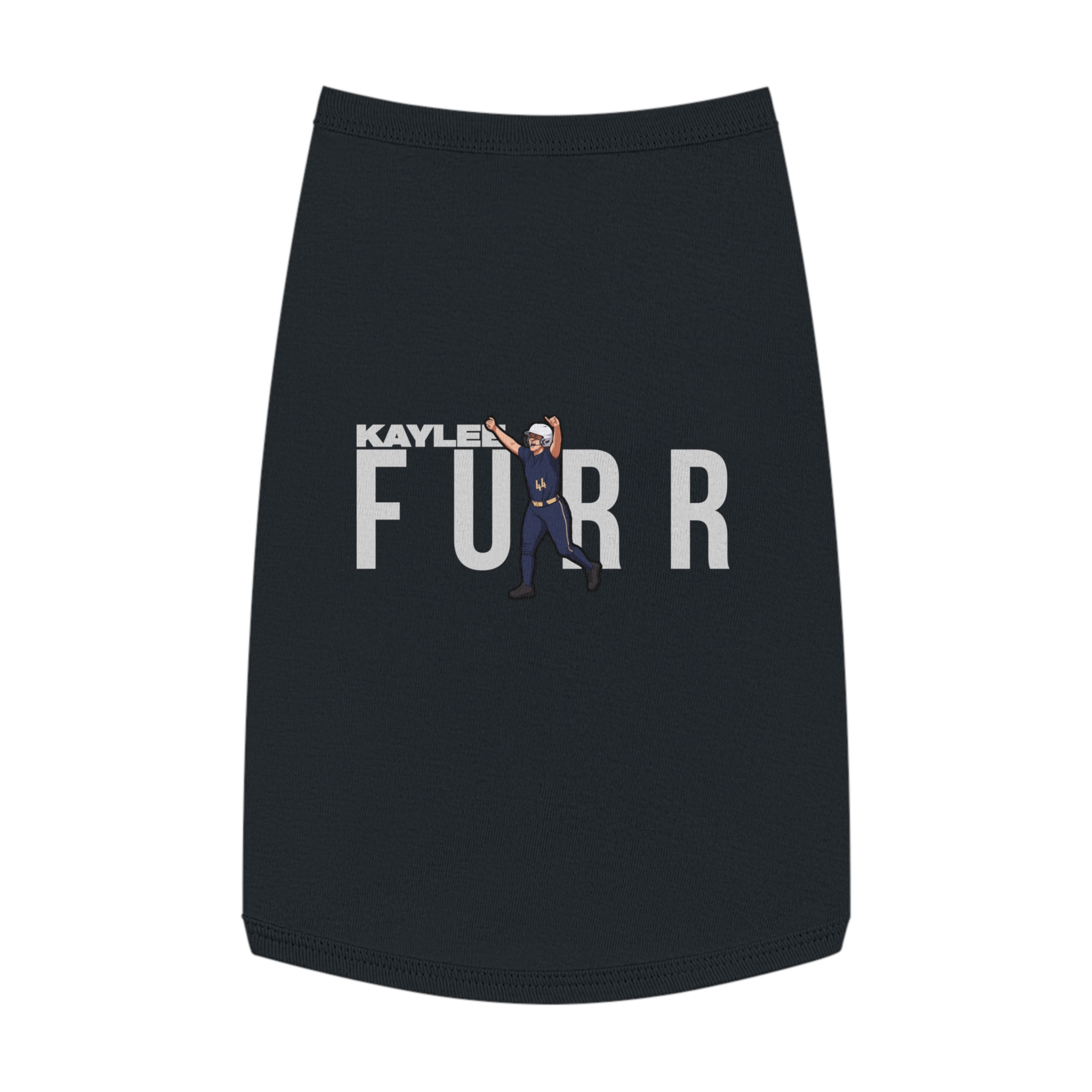 Pet Tank Top — character_player_name in Black