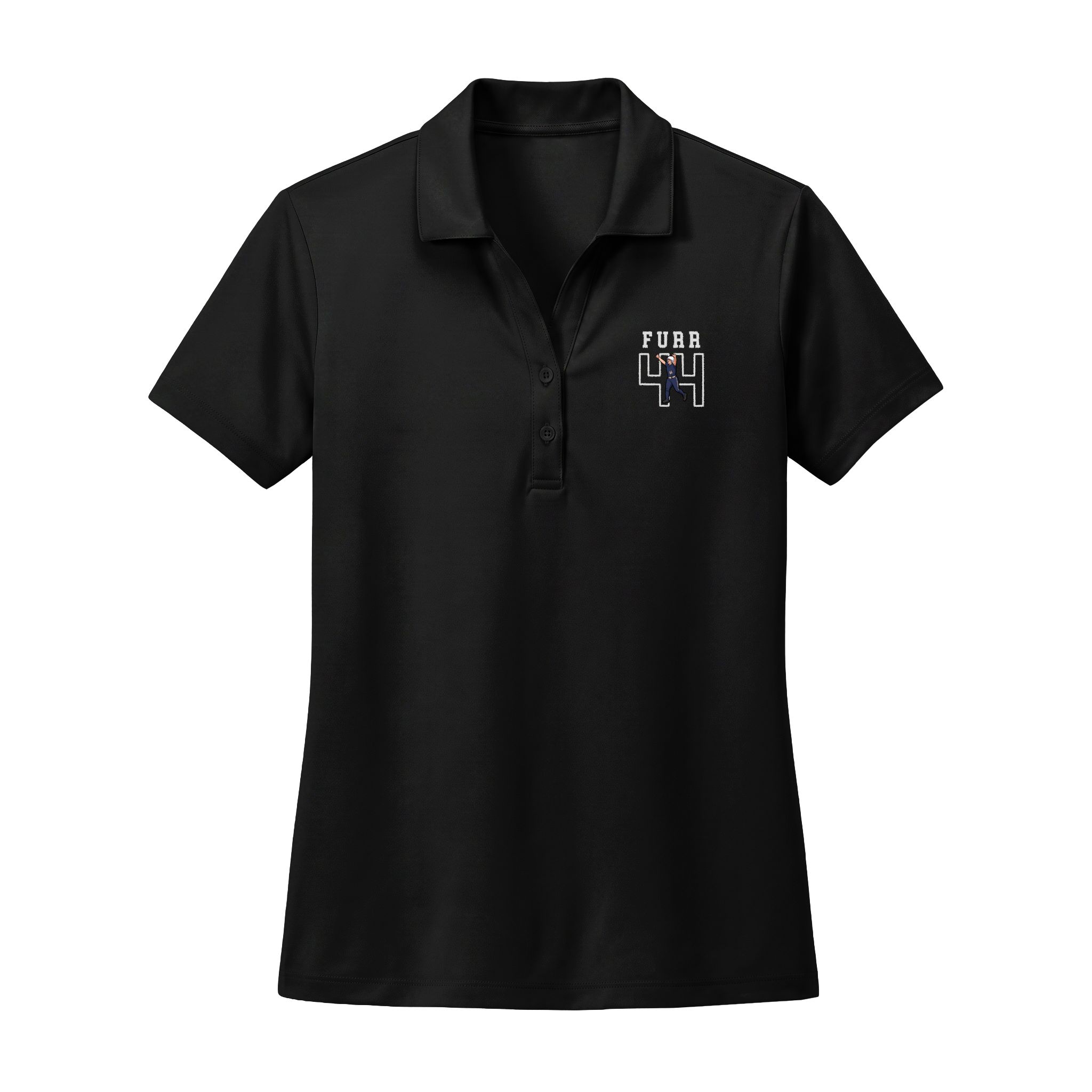 Women's Polo — character_shirsey in Black