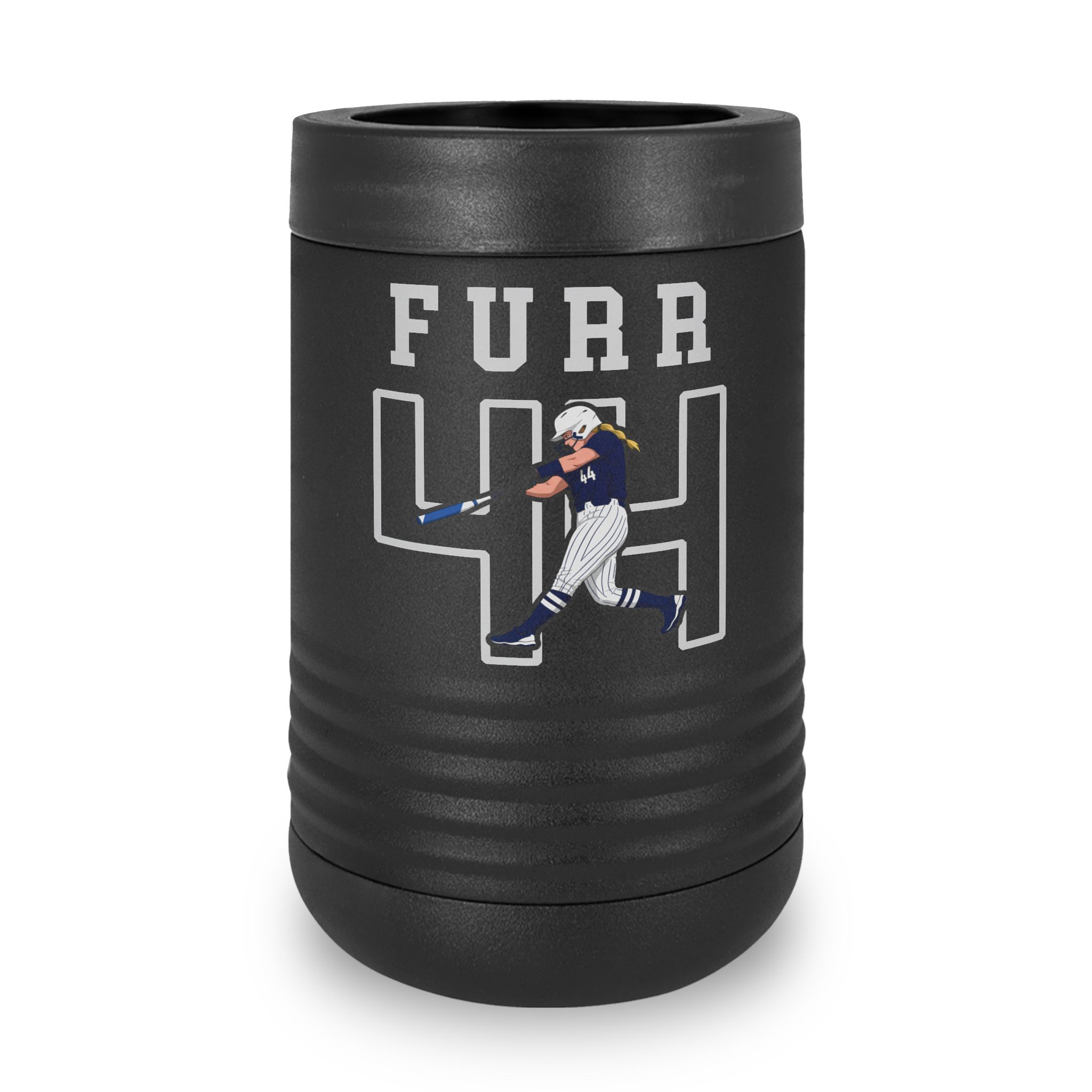 Stainless Can Cooler — character_shirsey in Black