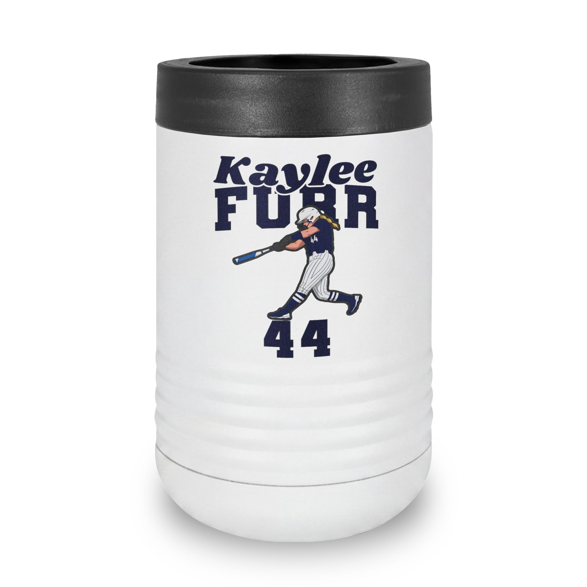 Stainless Can Cooler — character_signature_arch in White