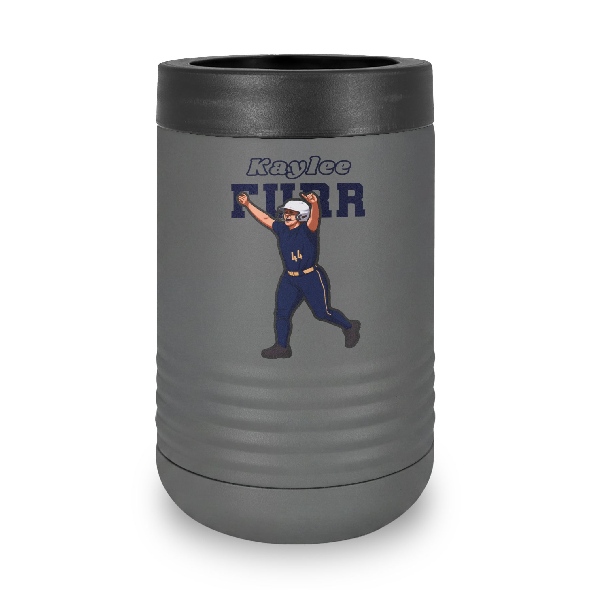 Stainless Can Cooler — character_name_arch in Grey
