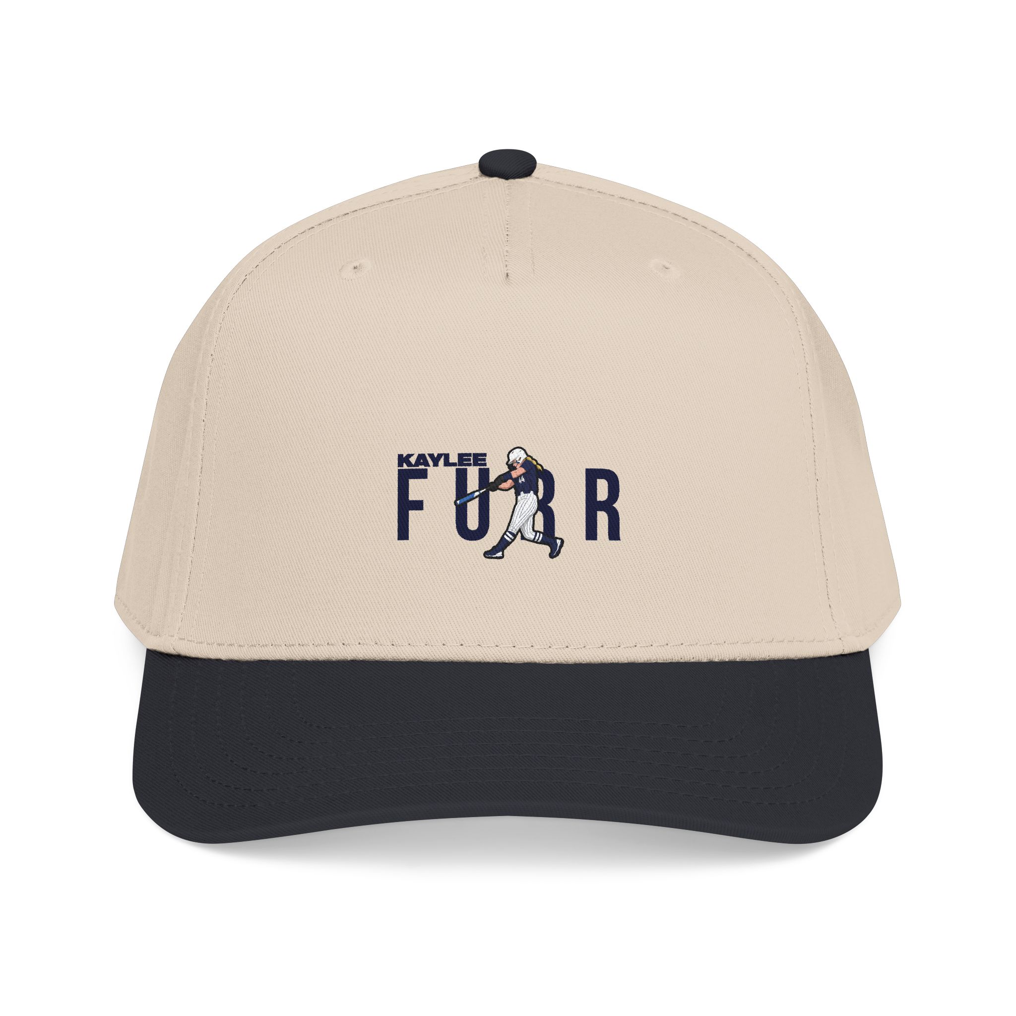 Baseball Cap — character_player_name in Black / Natural