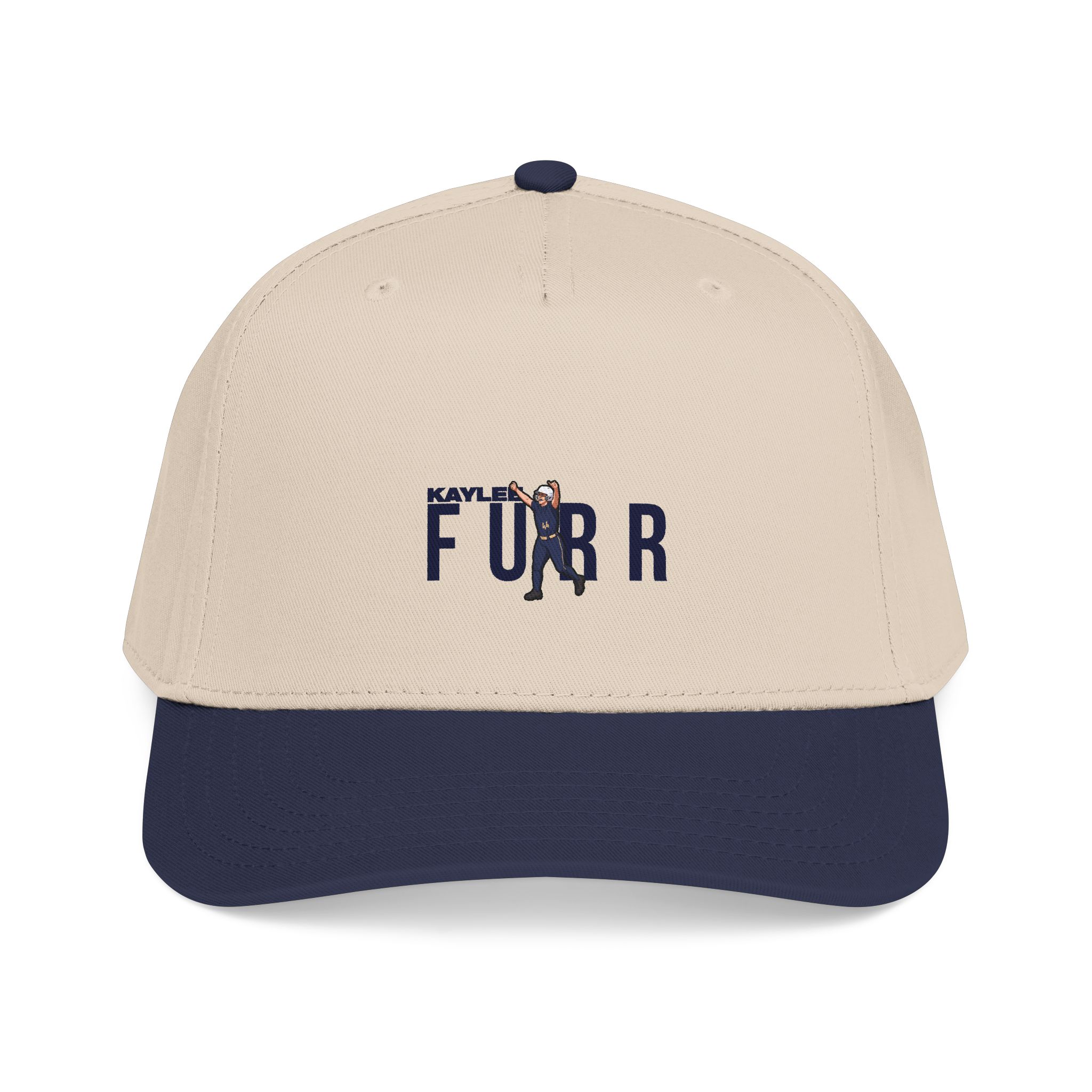 Baseball Cap — character_player_name in Navy / Natural