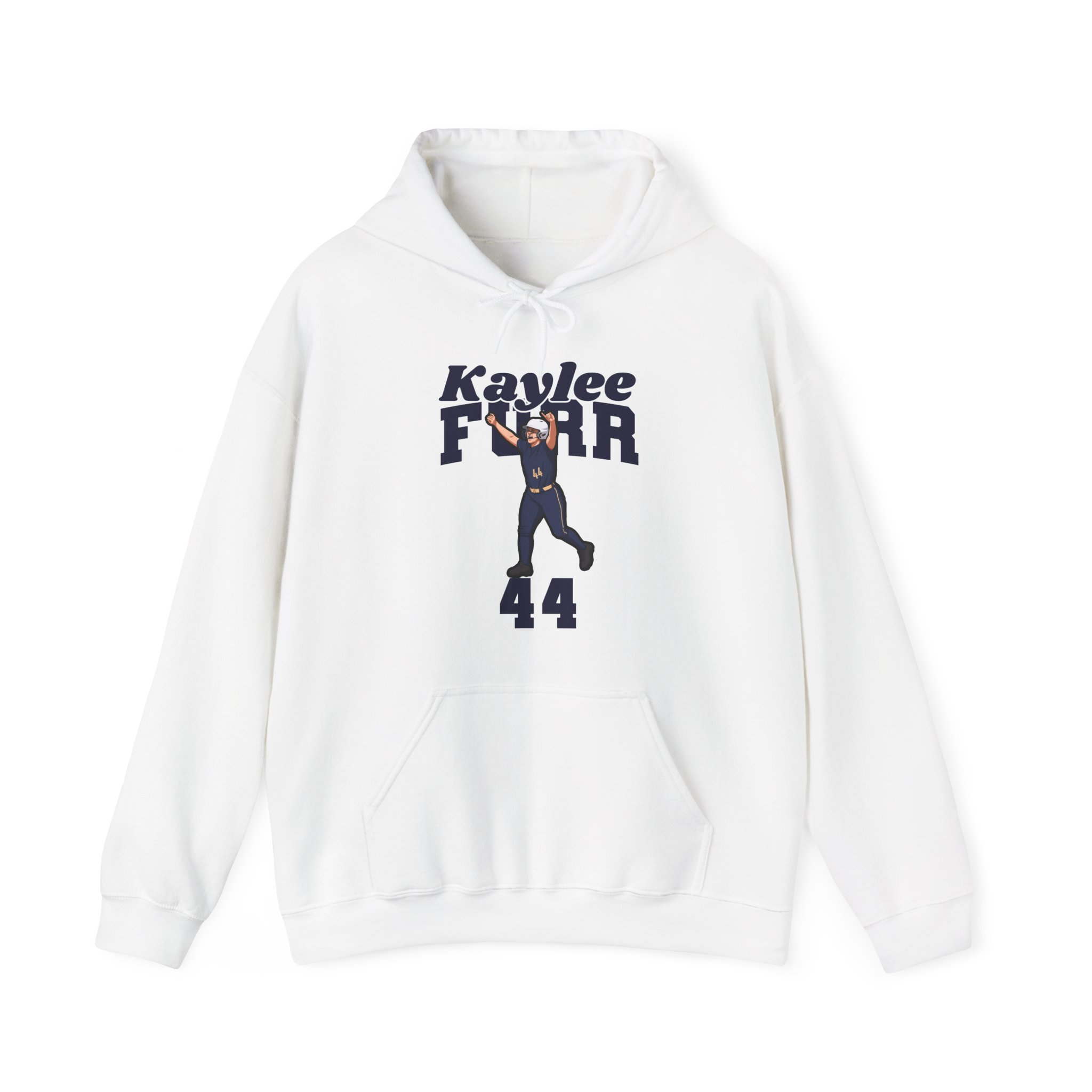Hoodie — character_signature_arch in White