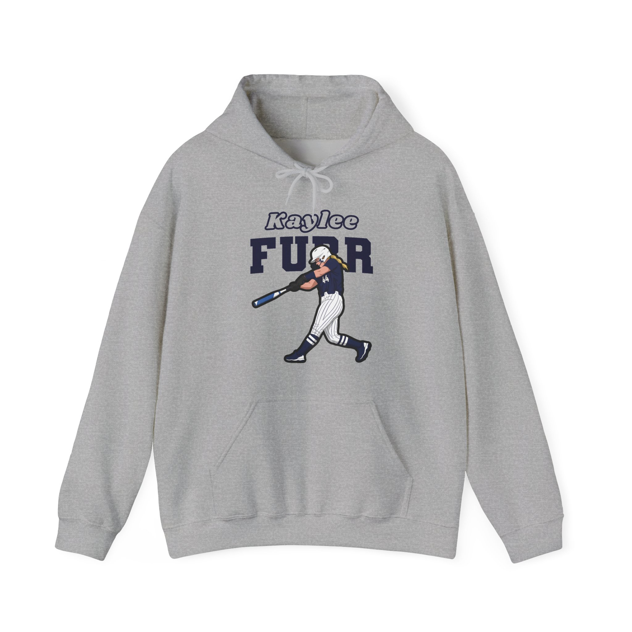 Hoodie — character_name_arch in Grey