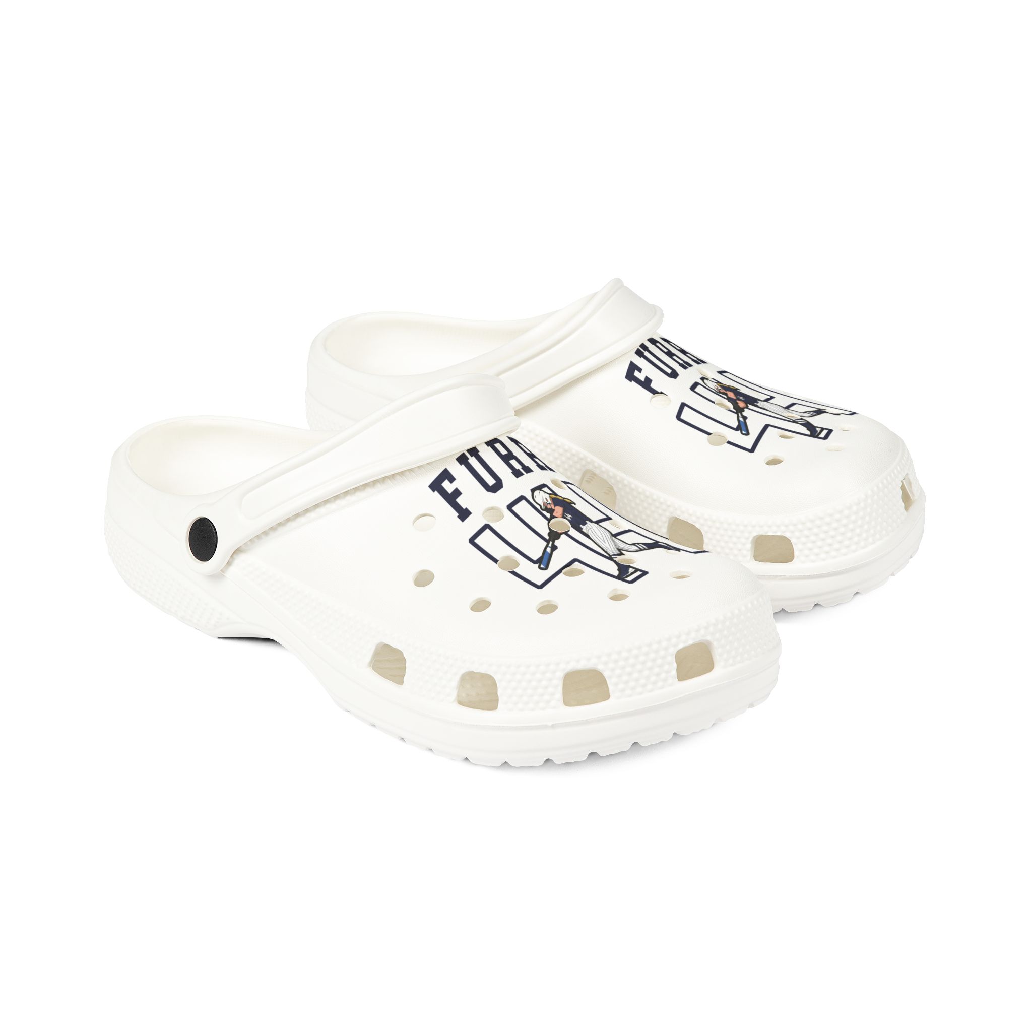 Rubber Clogs — character_shirsey in White