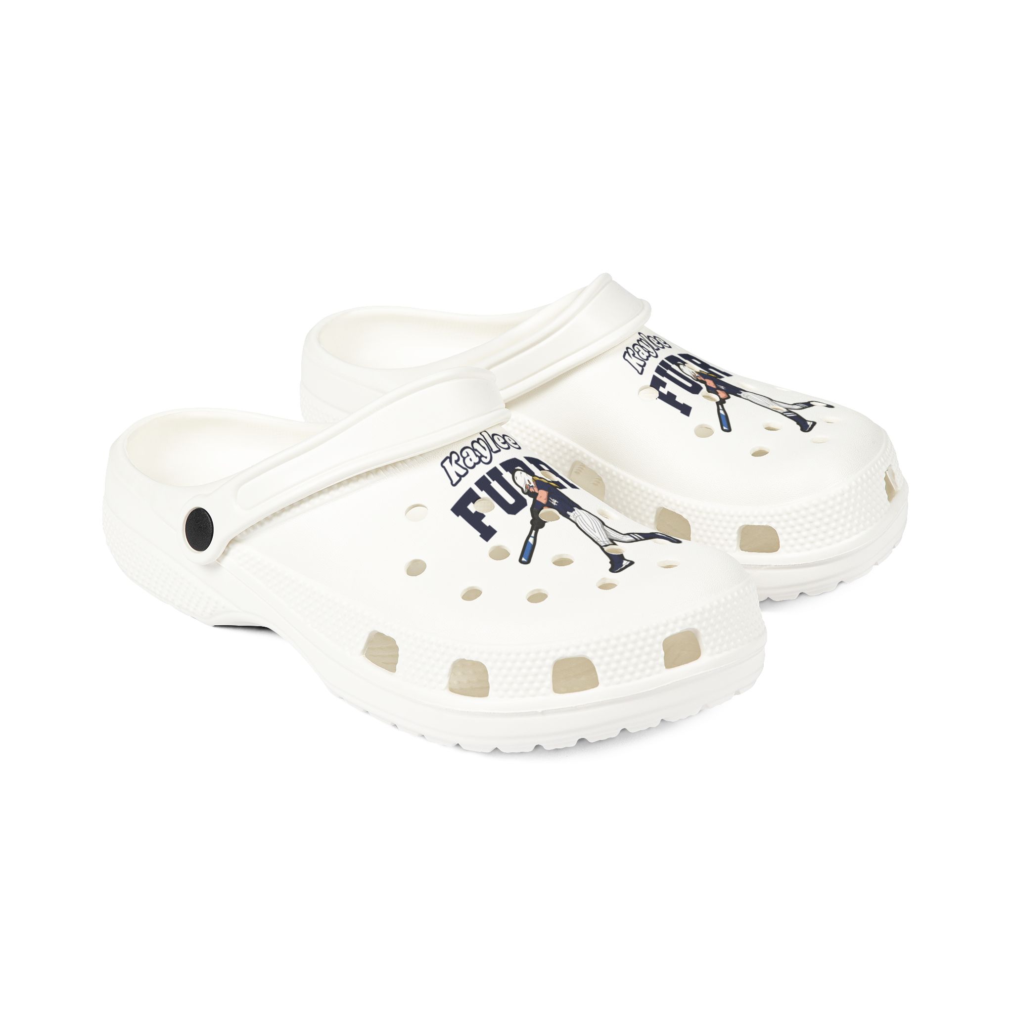 Rubber Clogs — character_name_arch in White