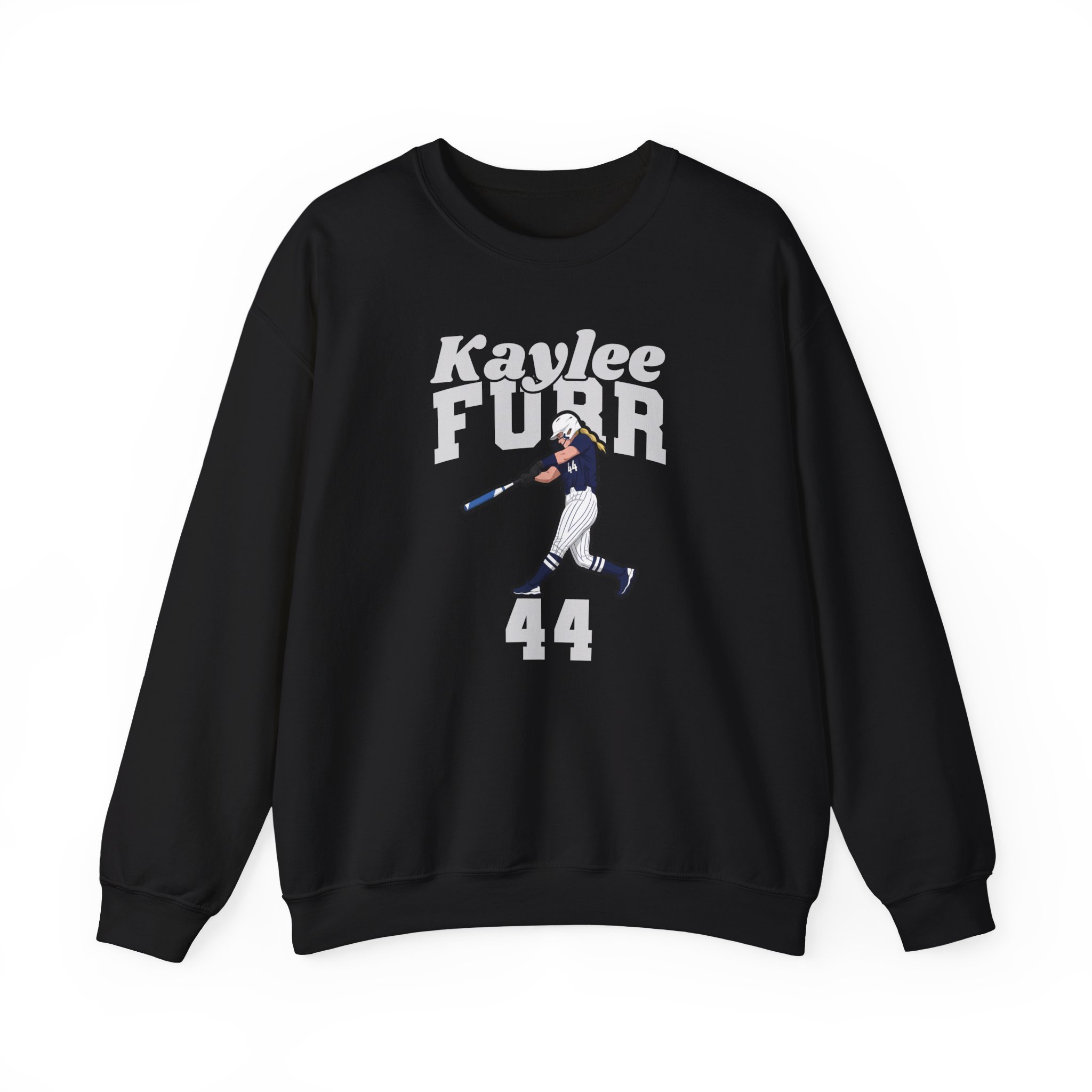 Crewneck Sweatshirt — character_signature_arch in Black