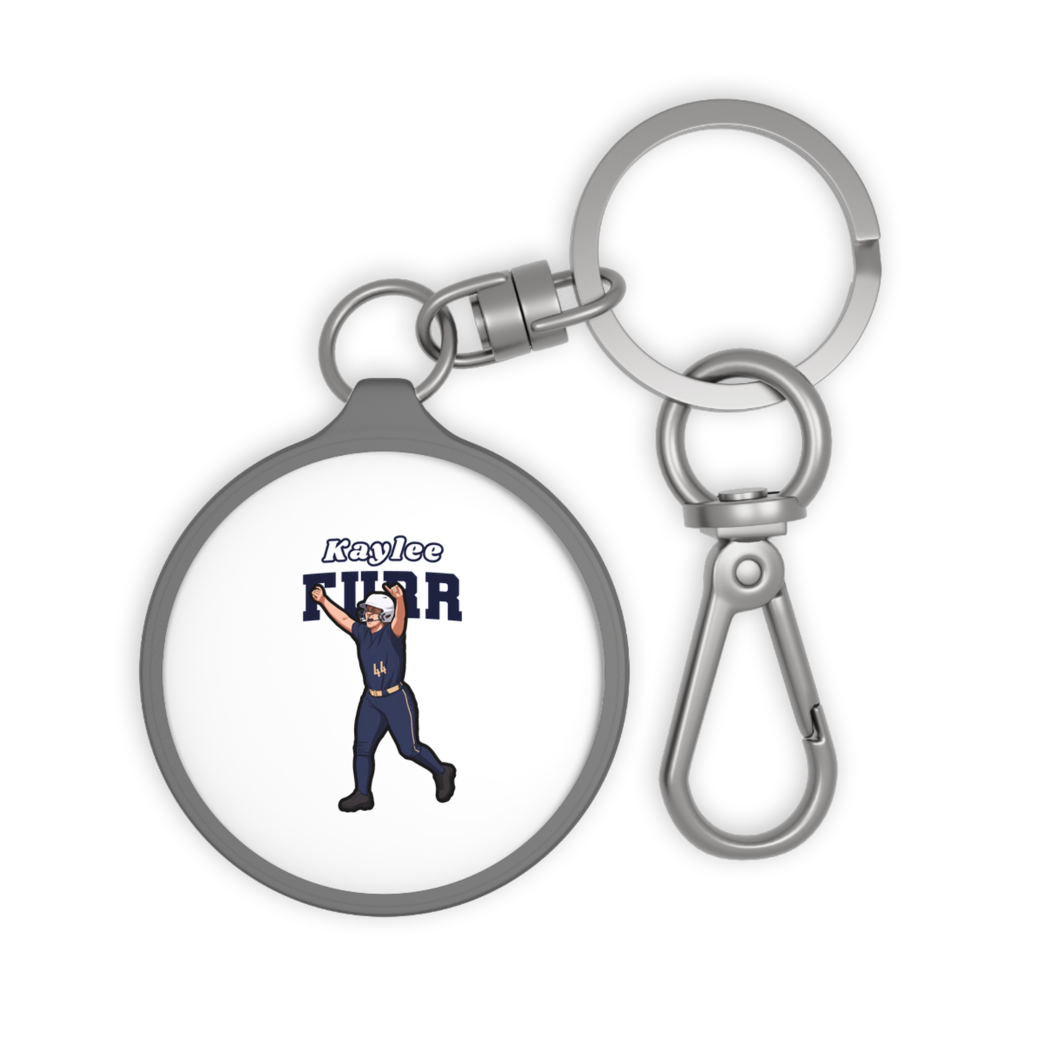 Keychain — character_name_arch in Grey