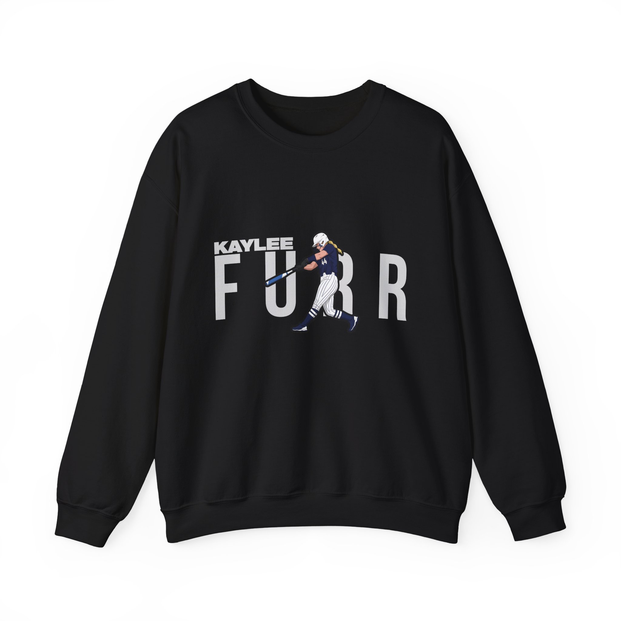 Crewneck Sweatshirt — character_player_name in Black