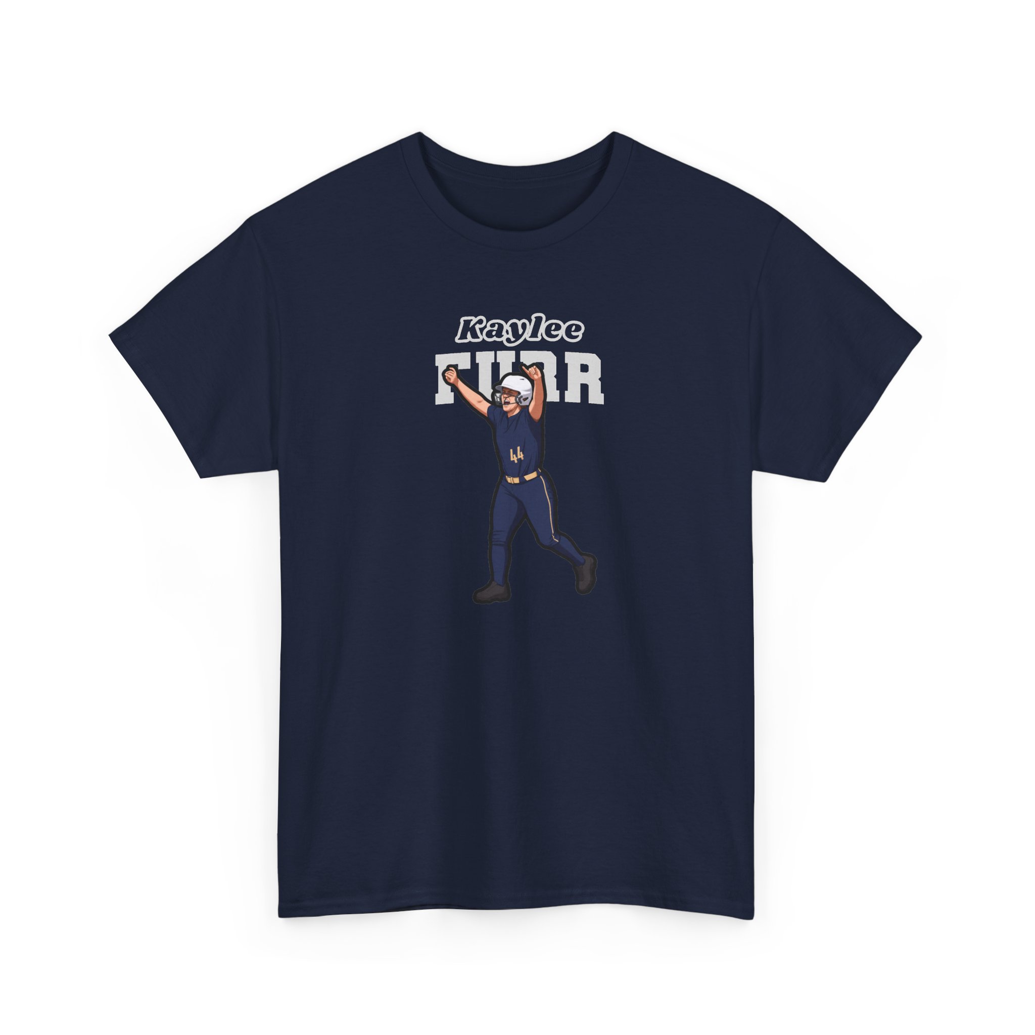Tee — character_name_arch in Navy