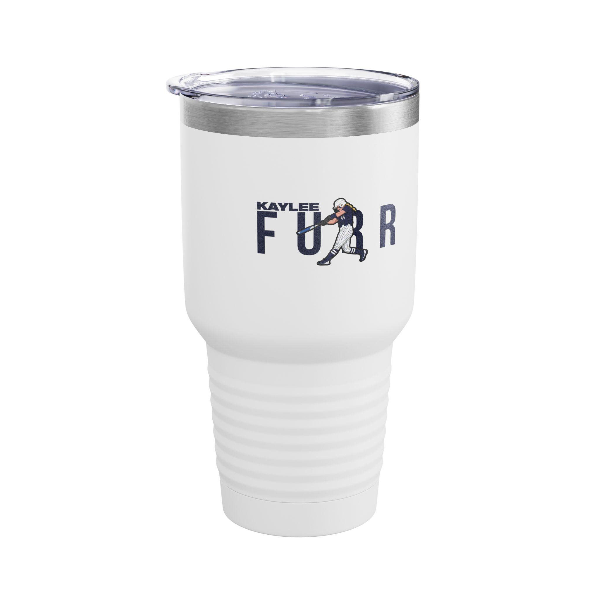 30oz Tumbler — character_player_name in White
