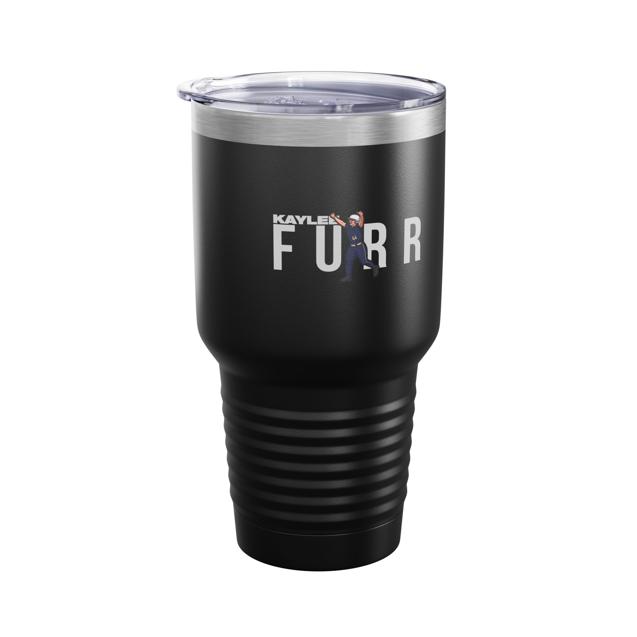 30oz Tumbler — character_player_name in Black