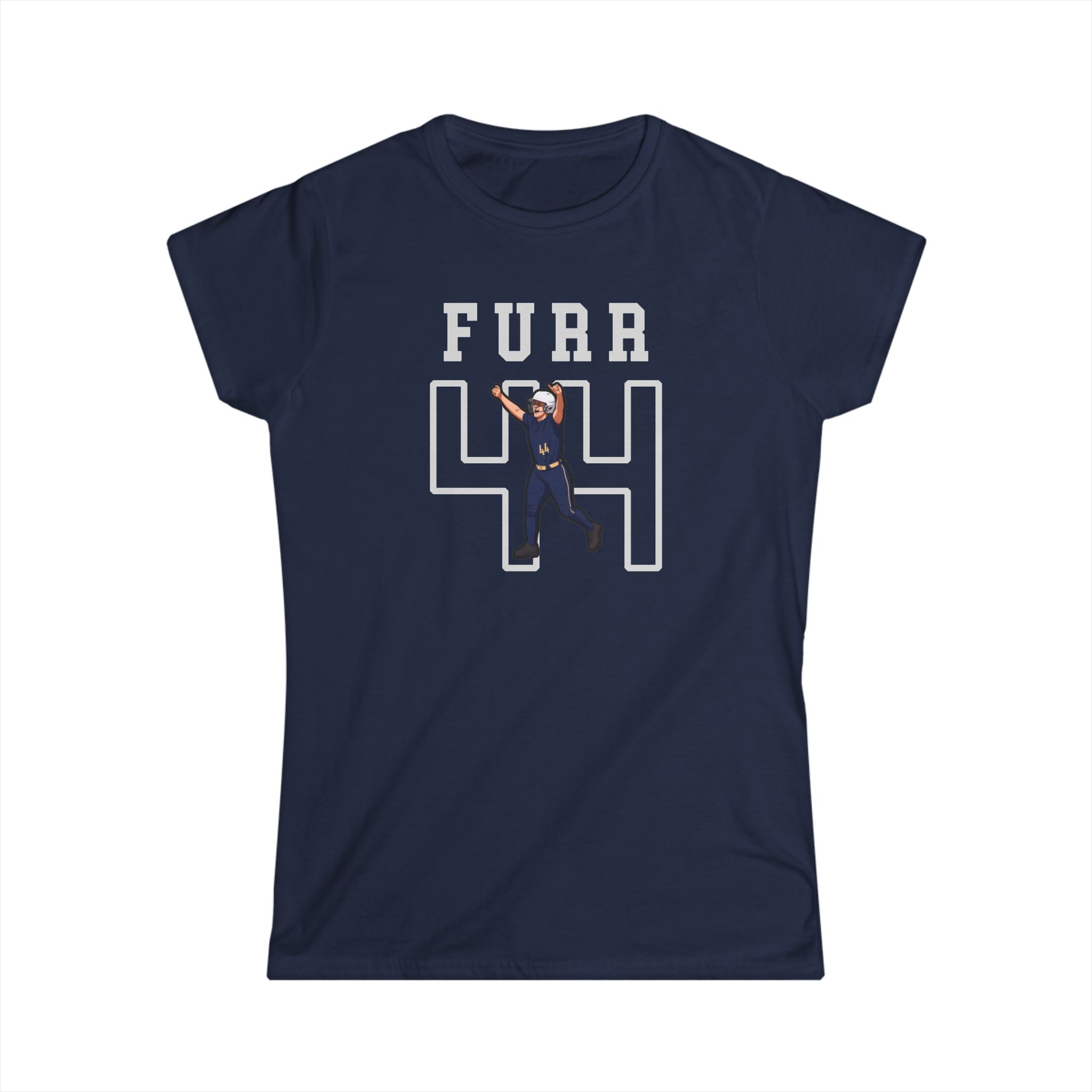 Women's Softstyle Tee — character_shirsey in Navy