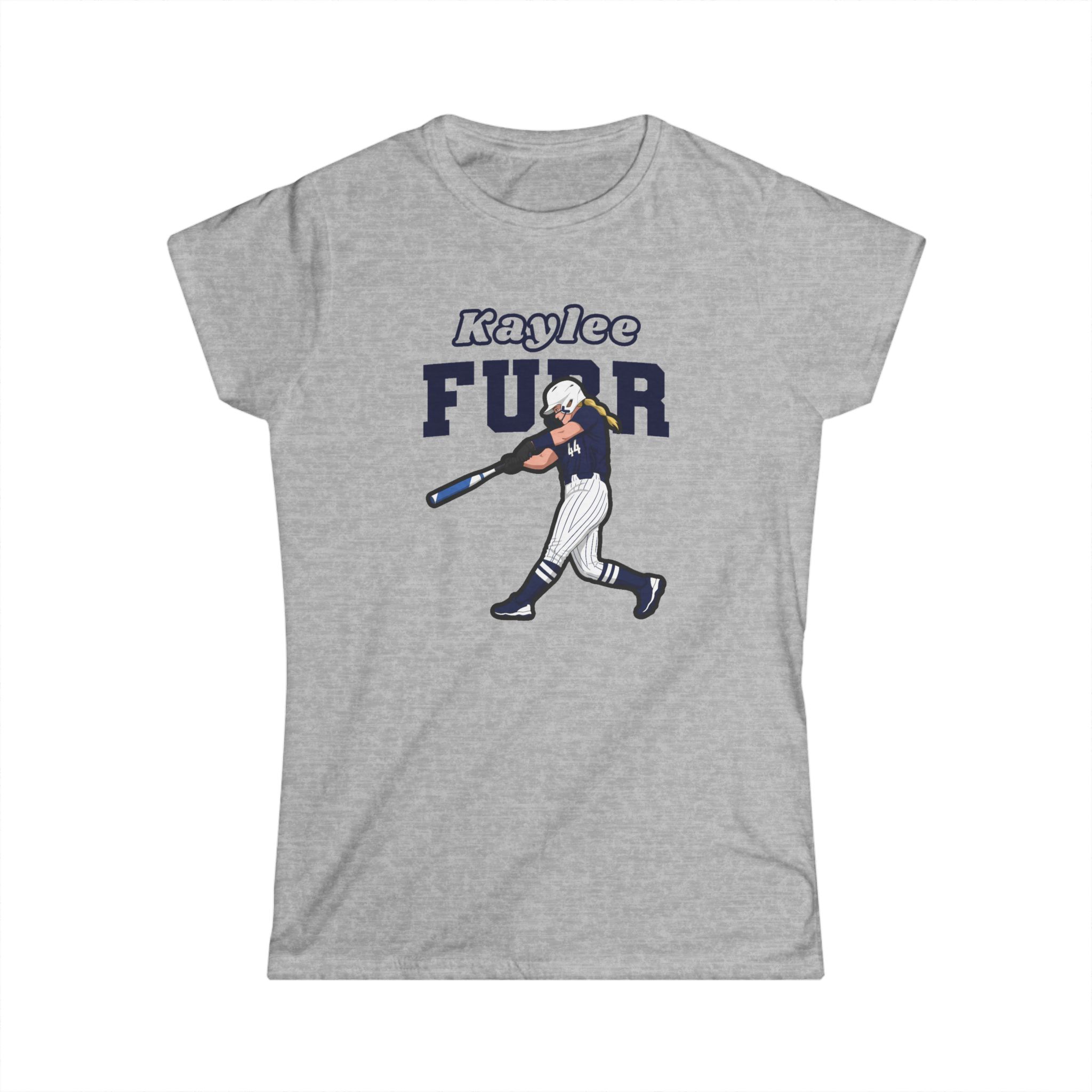 Women's Softstyle Tee — character_name_arch in Grey