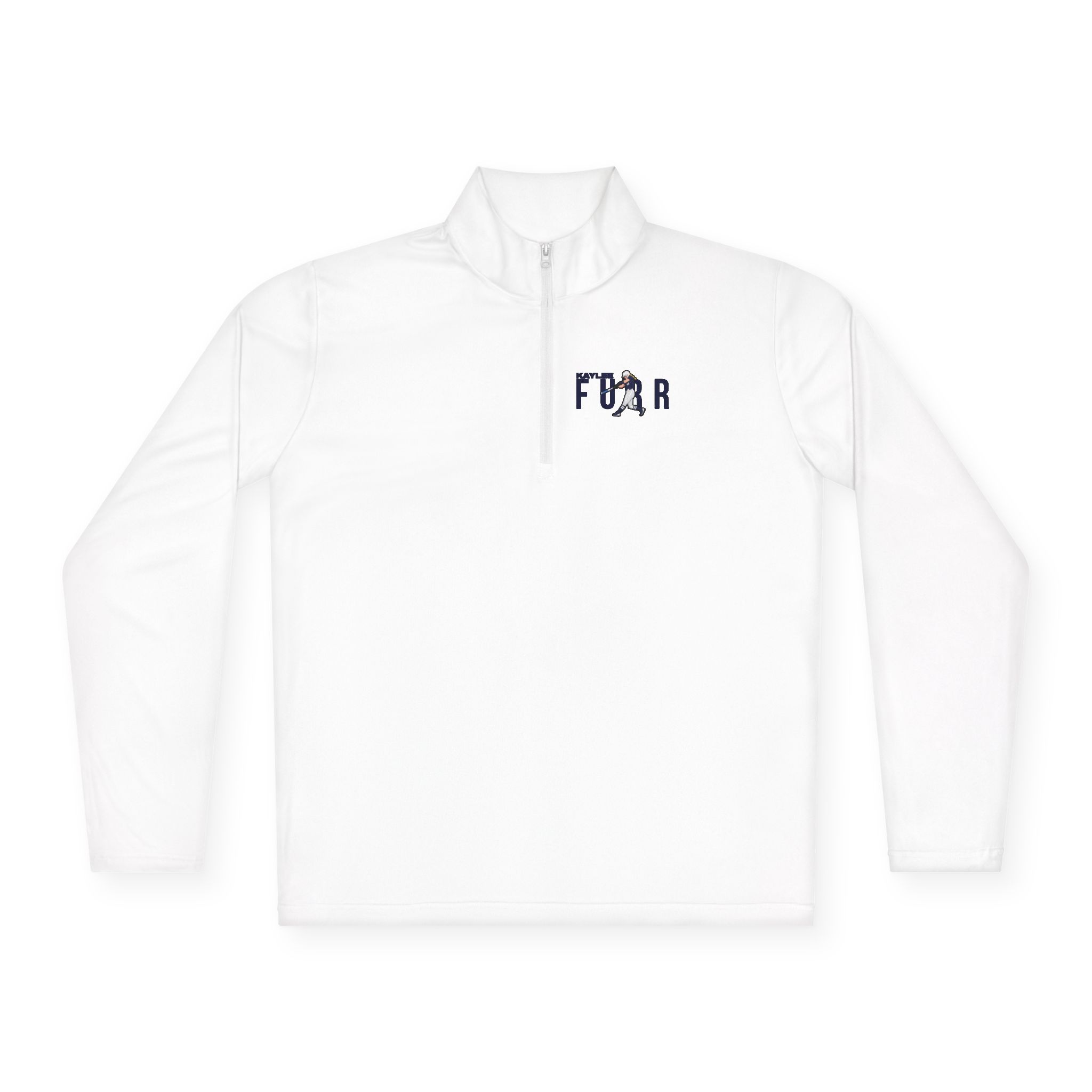 Q-Zip Pullover — character_player_name in White