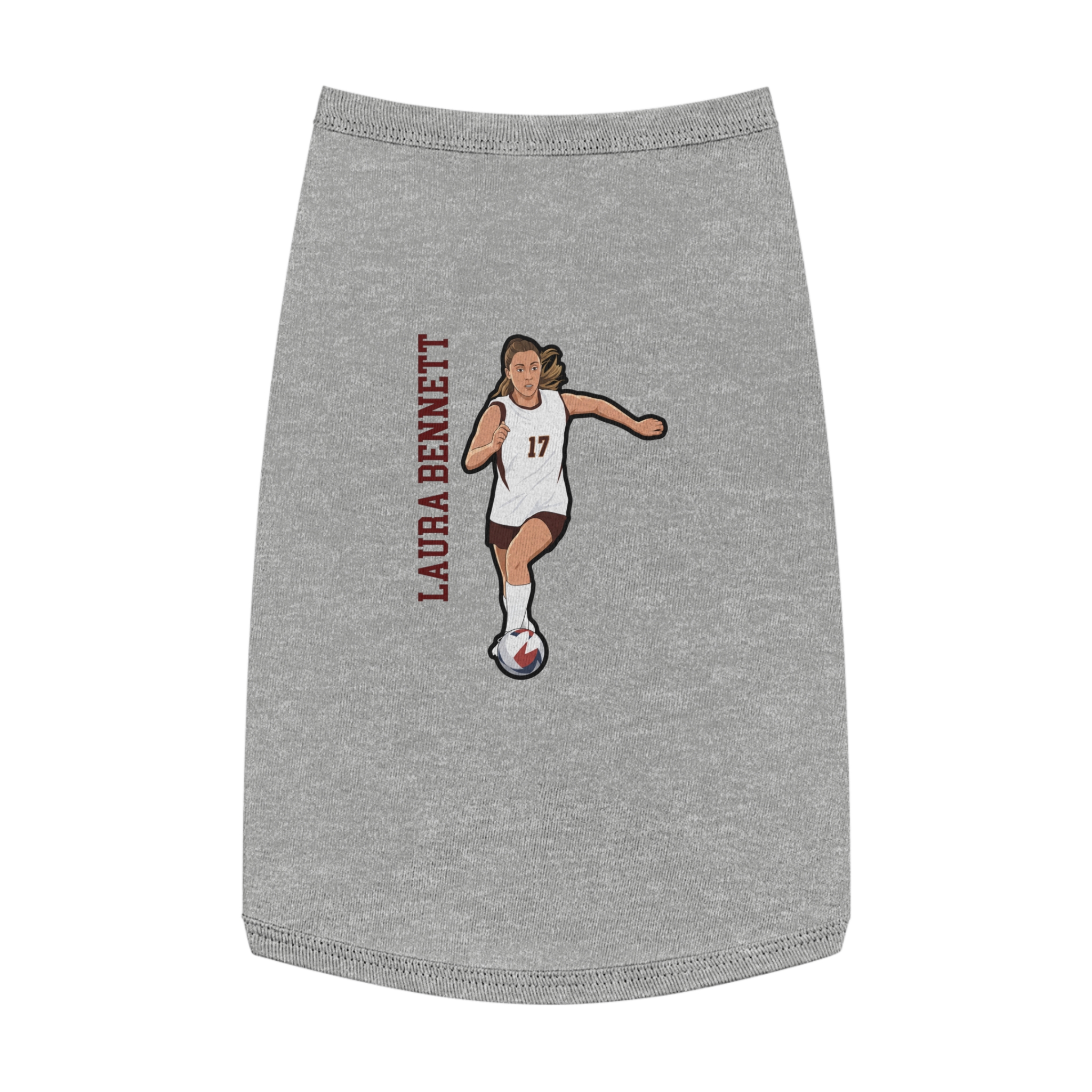 Pet Tank Top — character_name_vertical in White