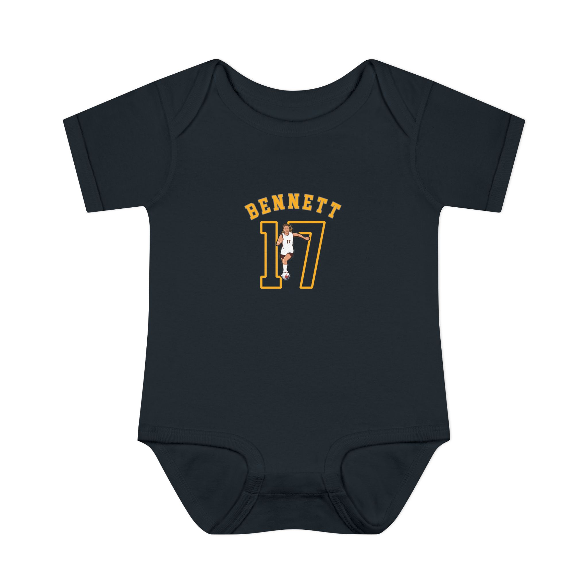 Baby Onesie — character_shirsey_arch in Black