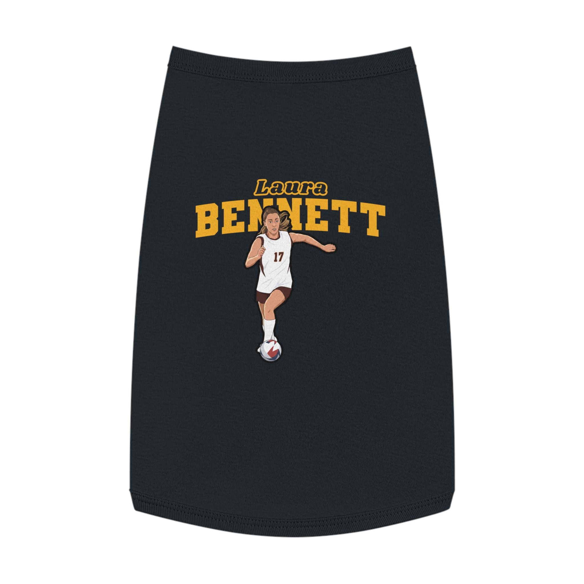 Pet Tank Top — character_name_arch in Black