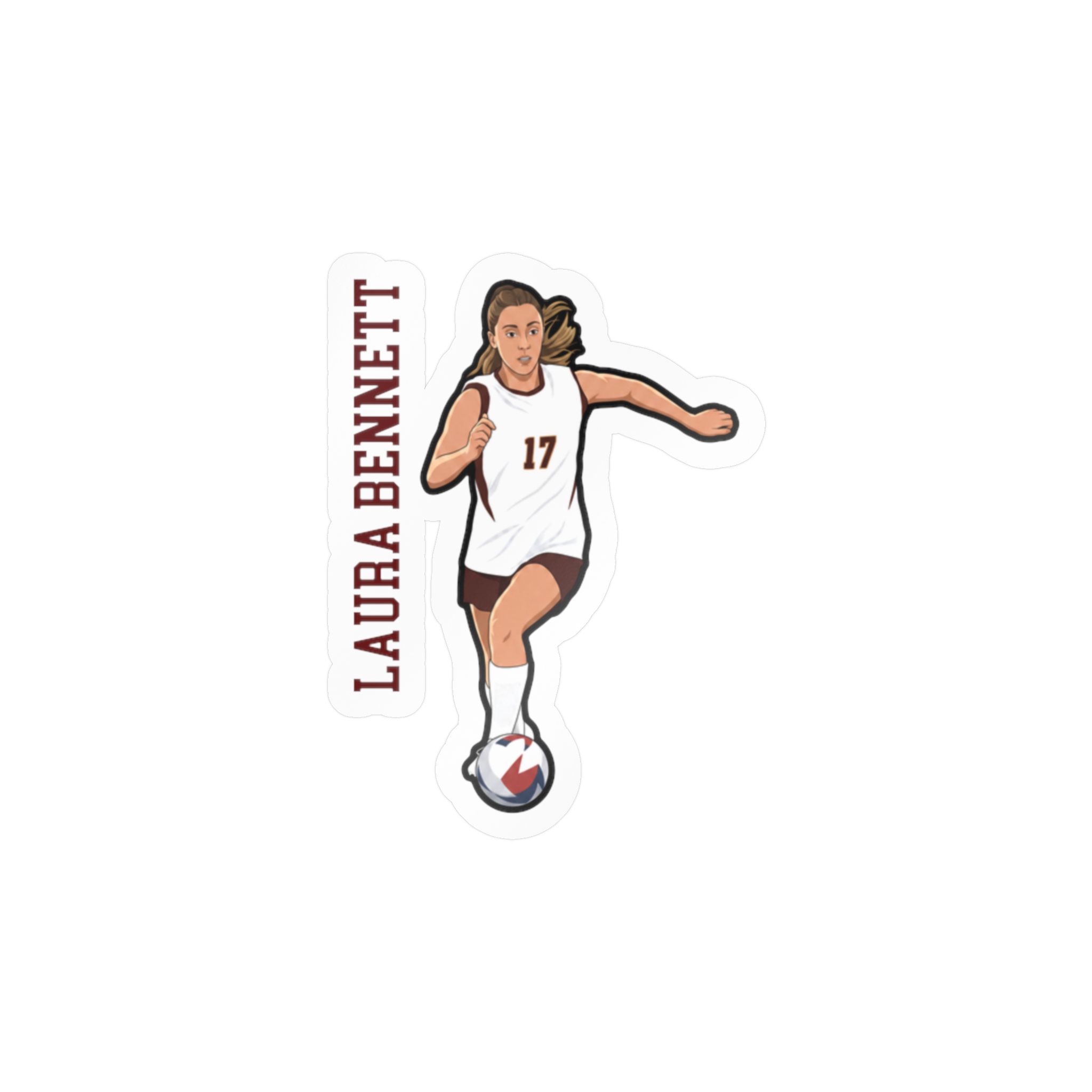 Vinyl Sticker — character_name_vertical in Classic