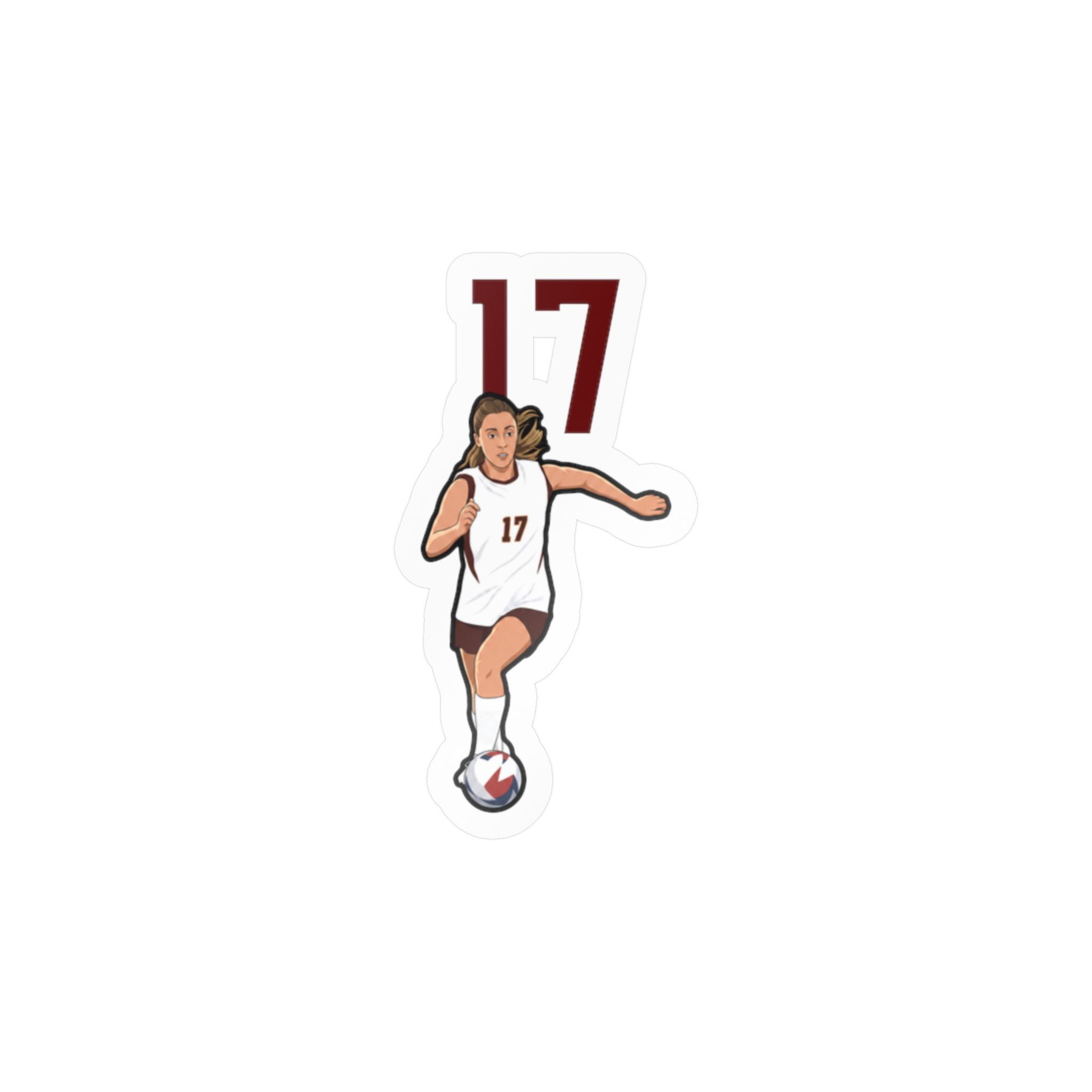 Vinyl Sticker — character_number_top in Classic