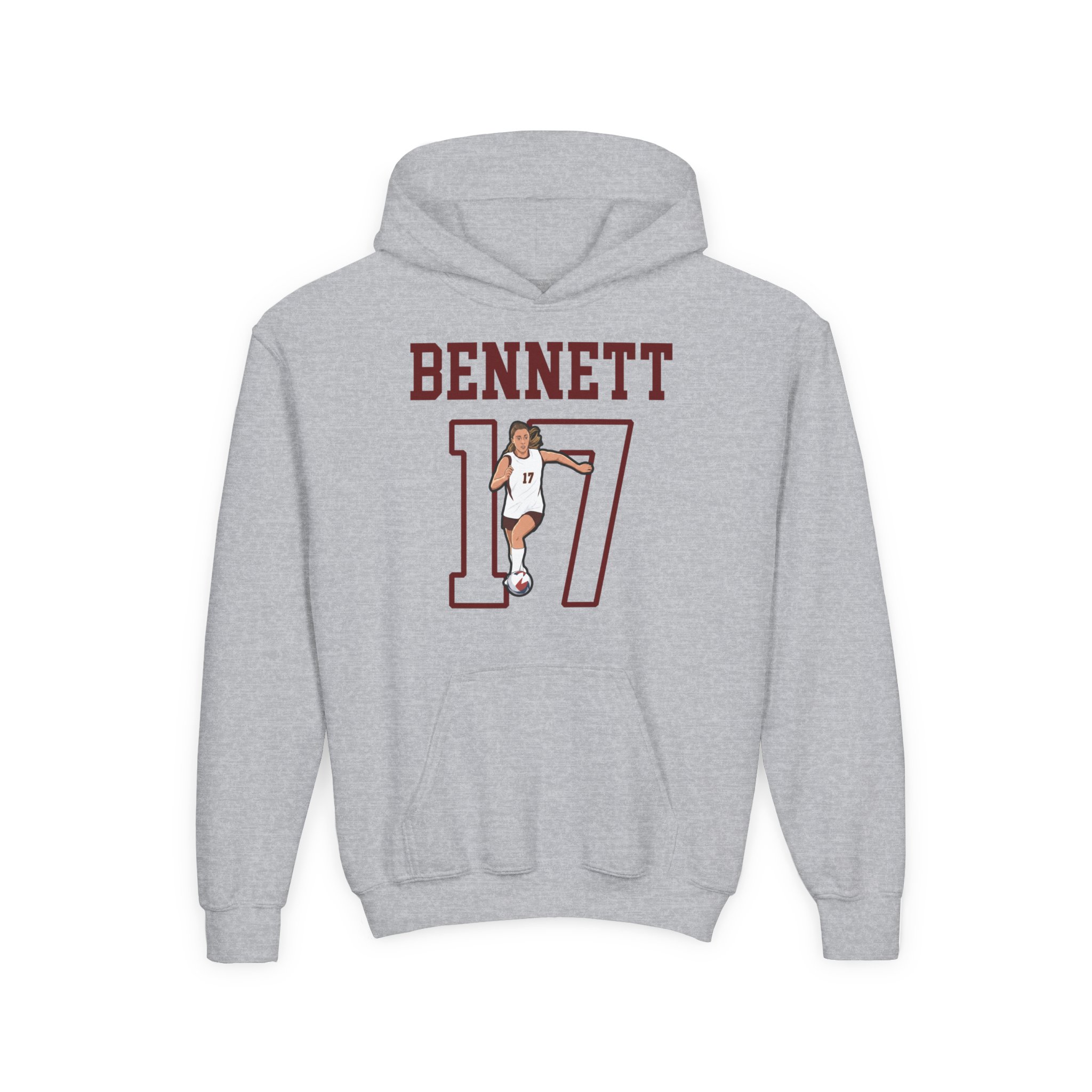 Youth Hoodie — character_shirsey in Grey