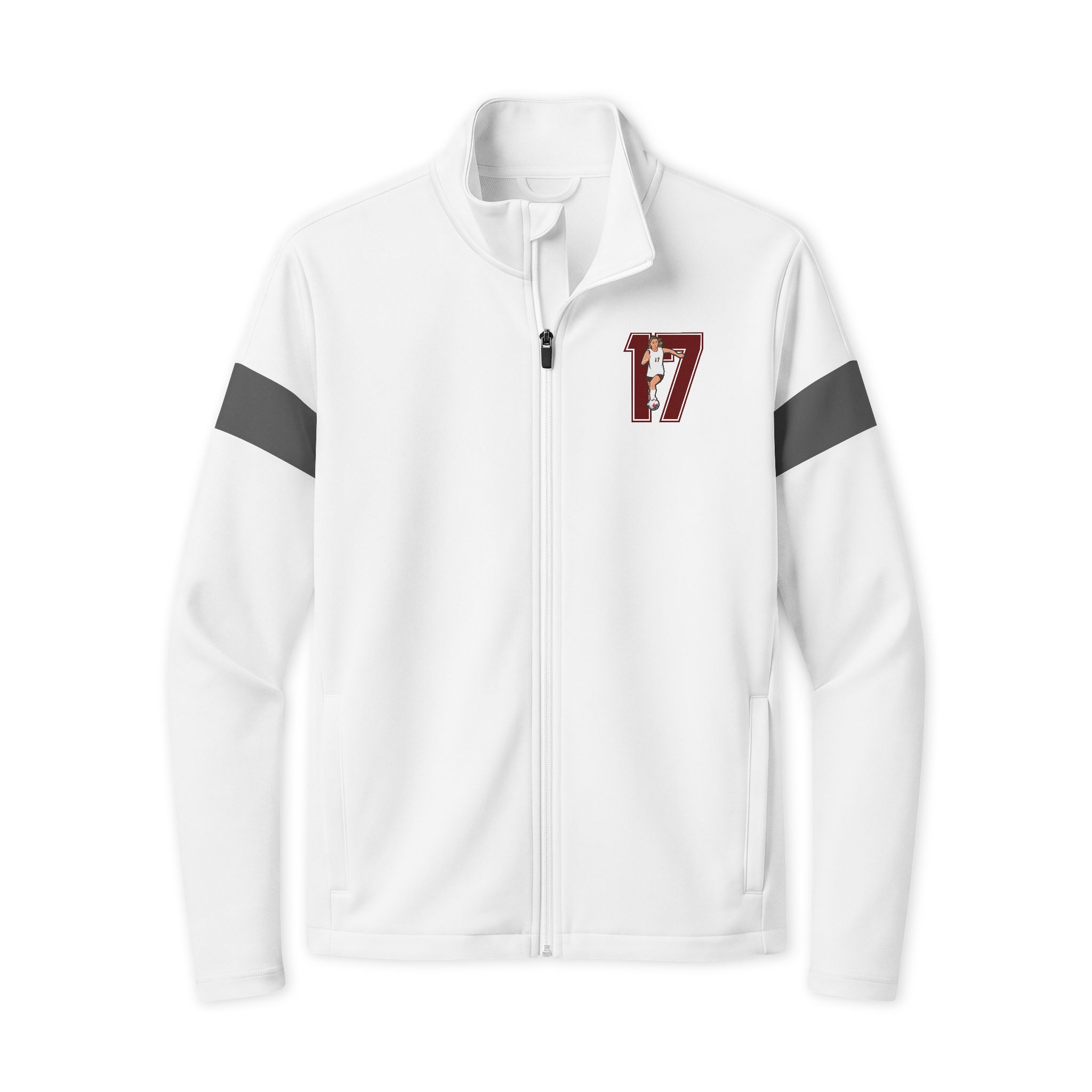 Travel Full-Zip Jacket — character_number in White/ Iron Grey