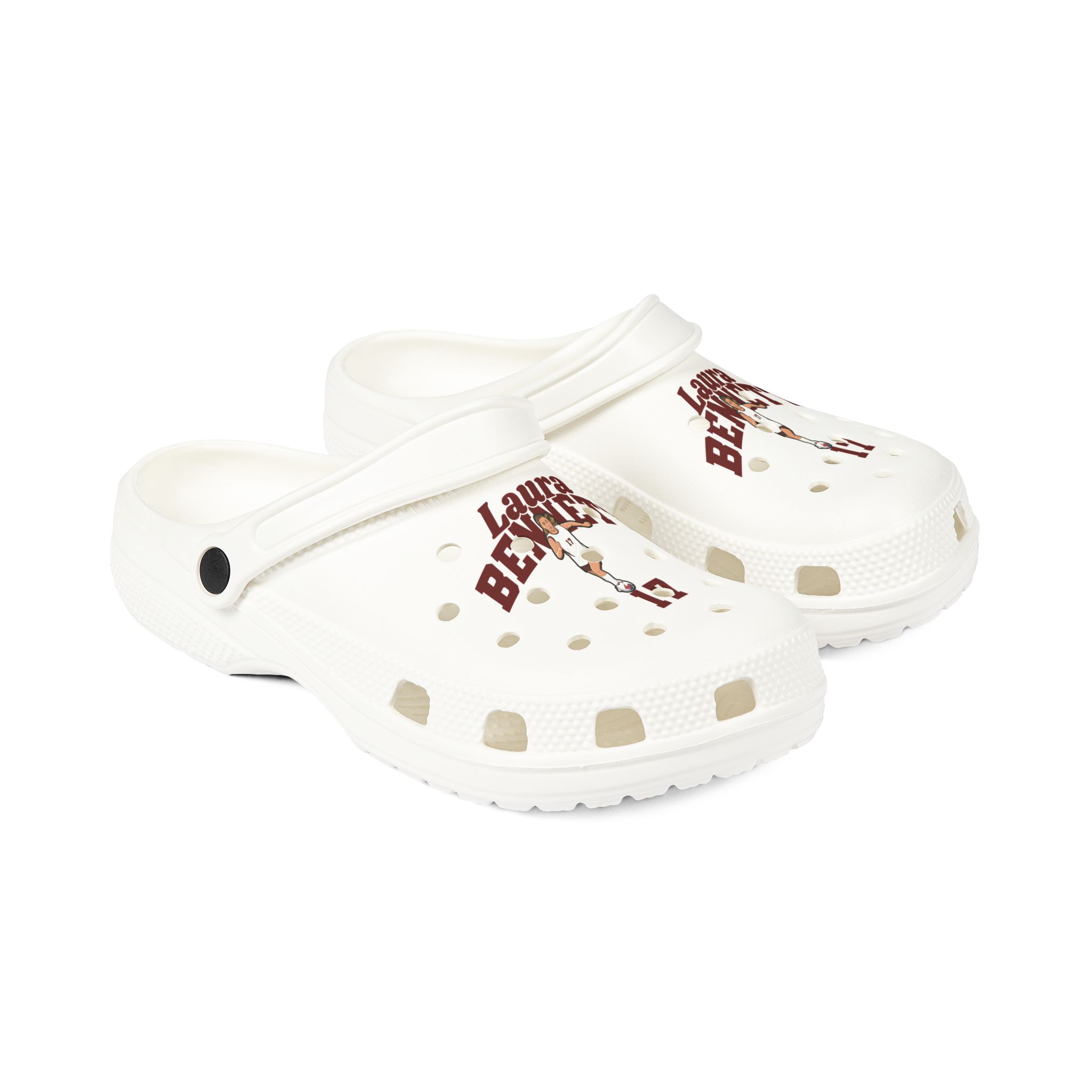 Rubber Clogs — character_signature_arch in White