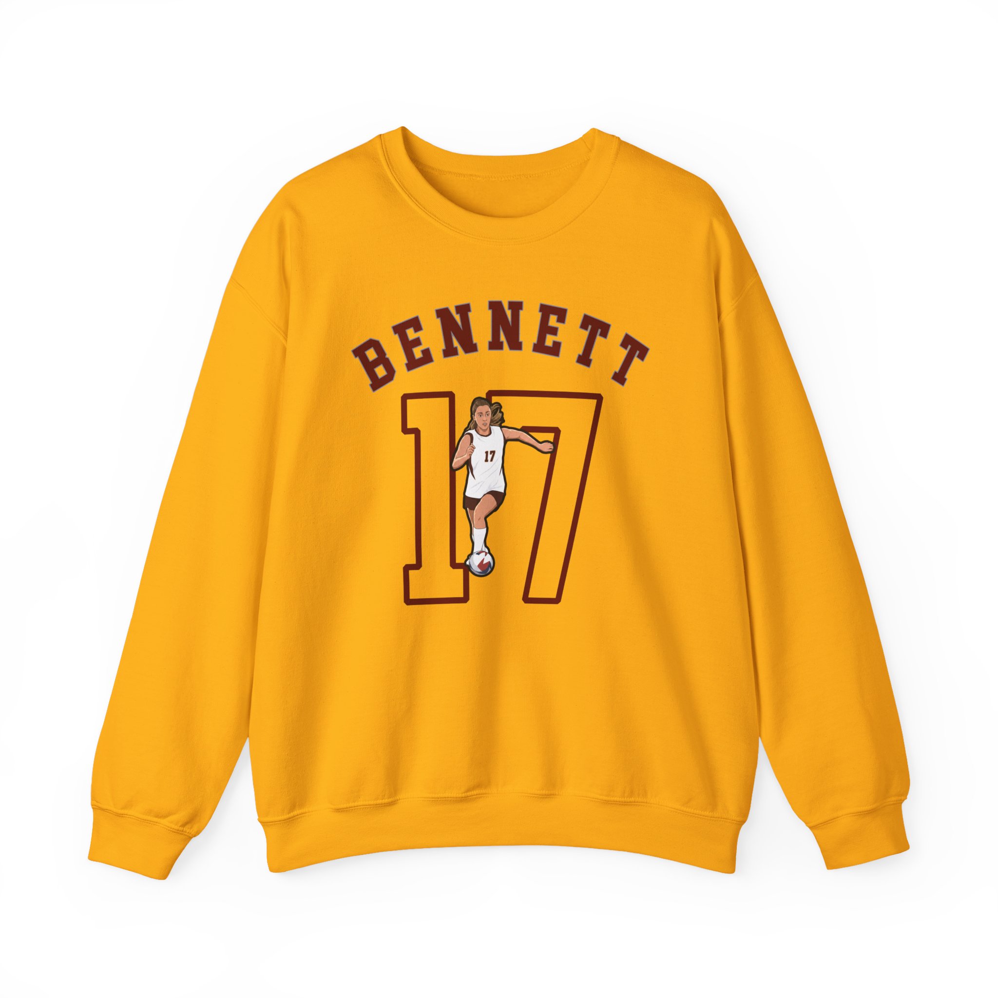 Crewneck Sweatshirt — character_shirsey_arch in Gold