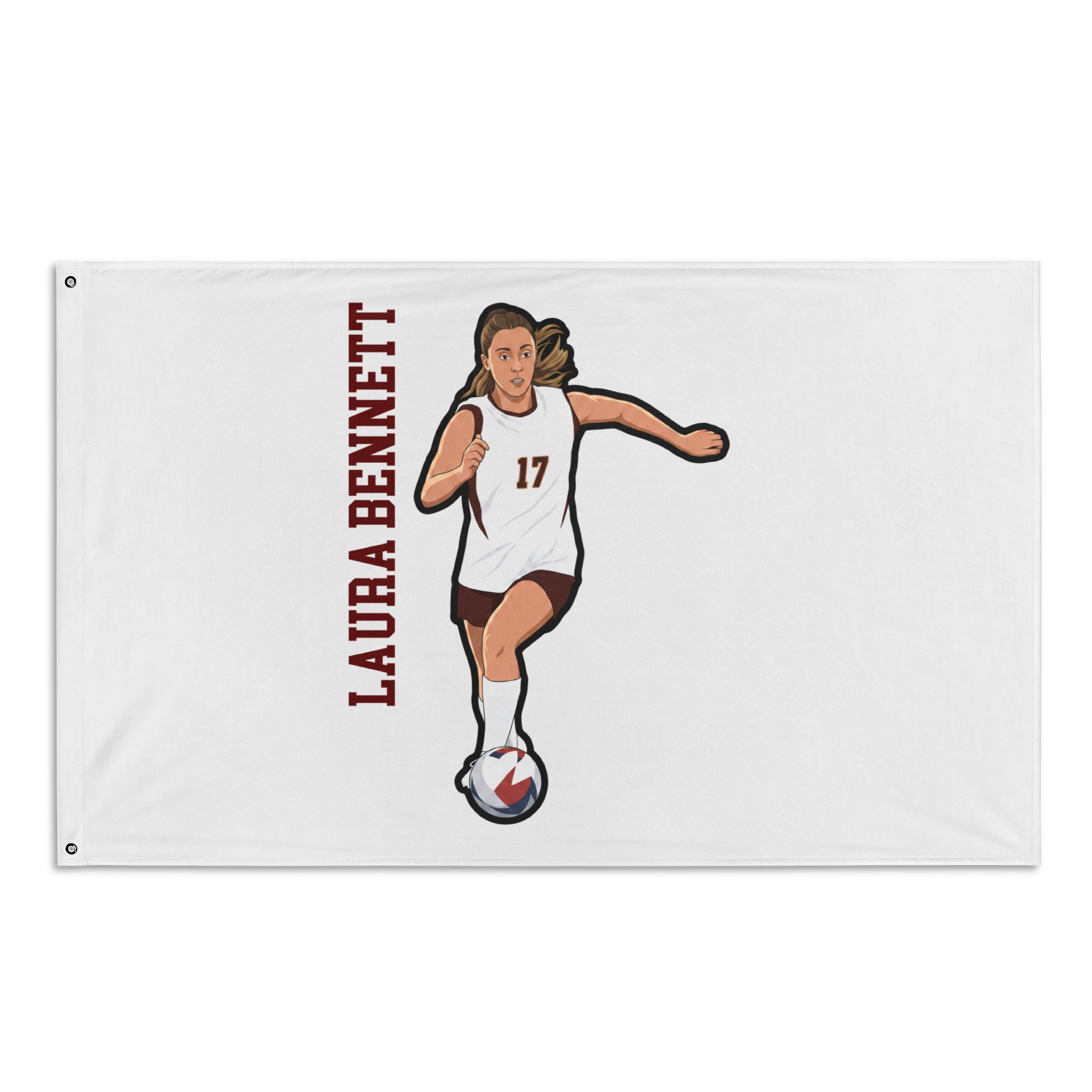 Flag (35 × 56 in) — character_name_vertical in Classic