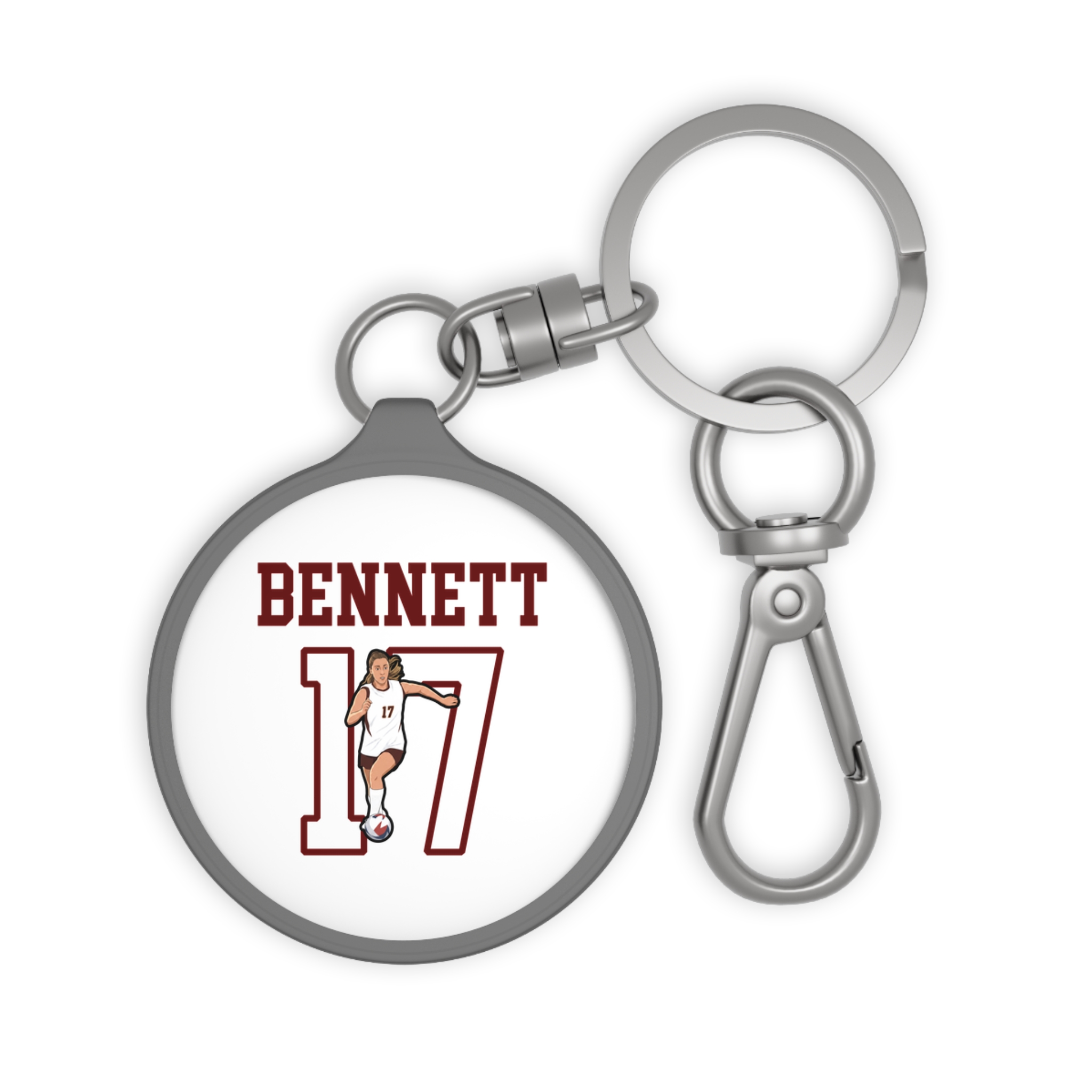 Keychain — character_shirsey in Grey
