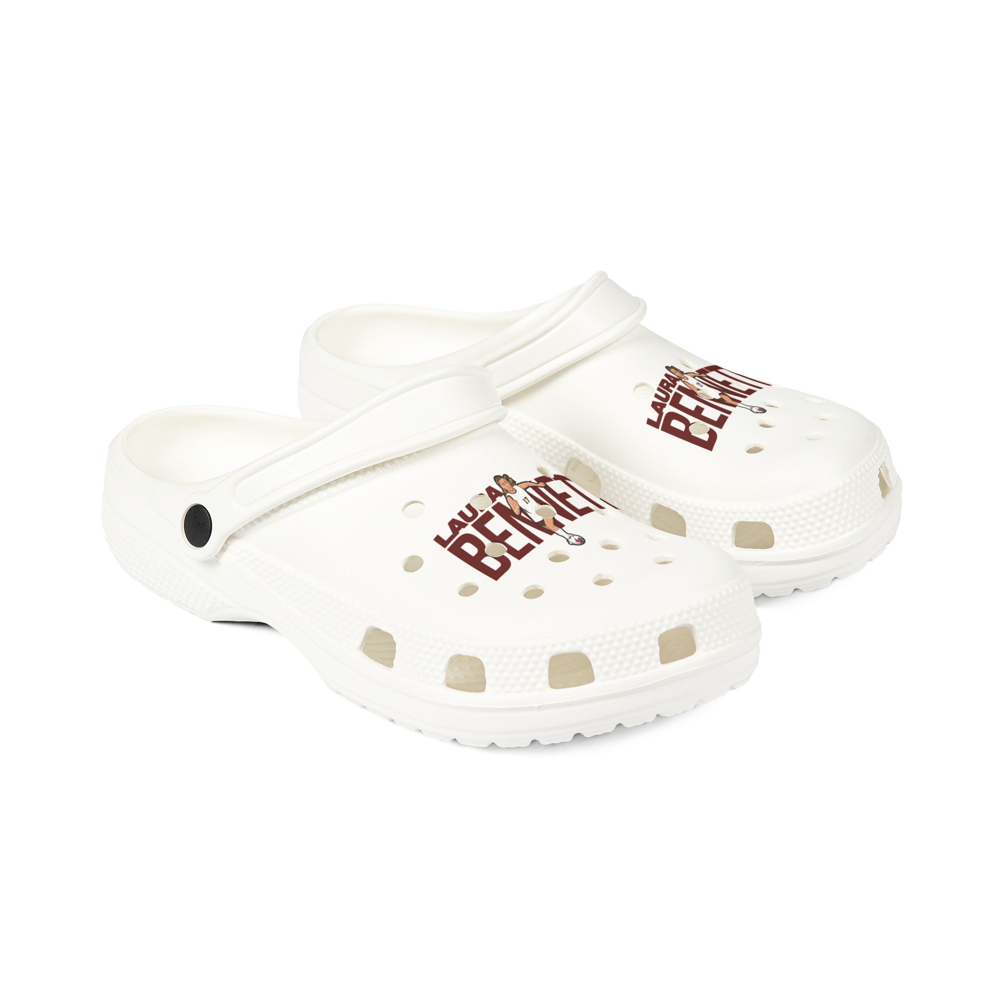 Rubber Clogs — character_player_name in White
