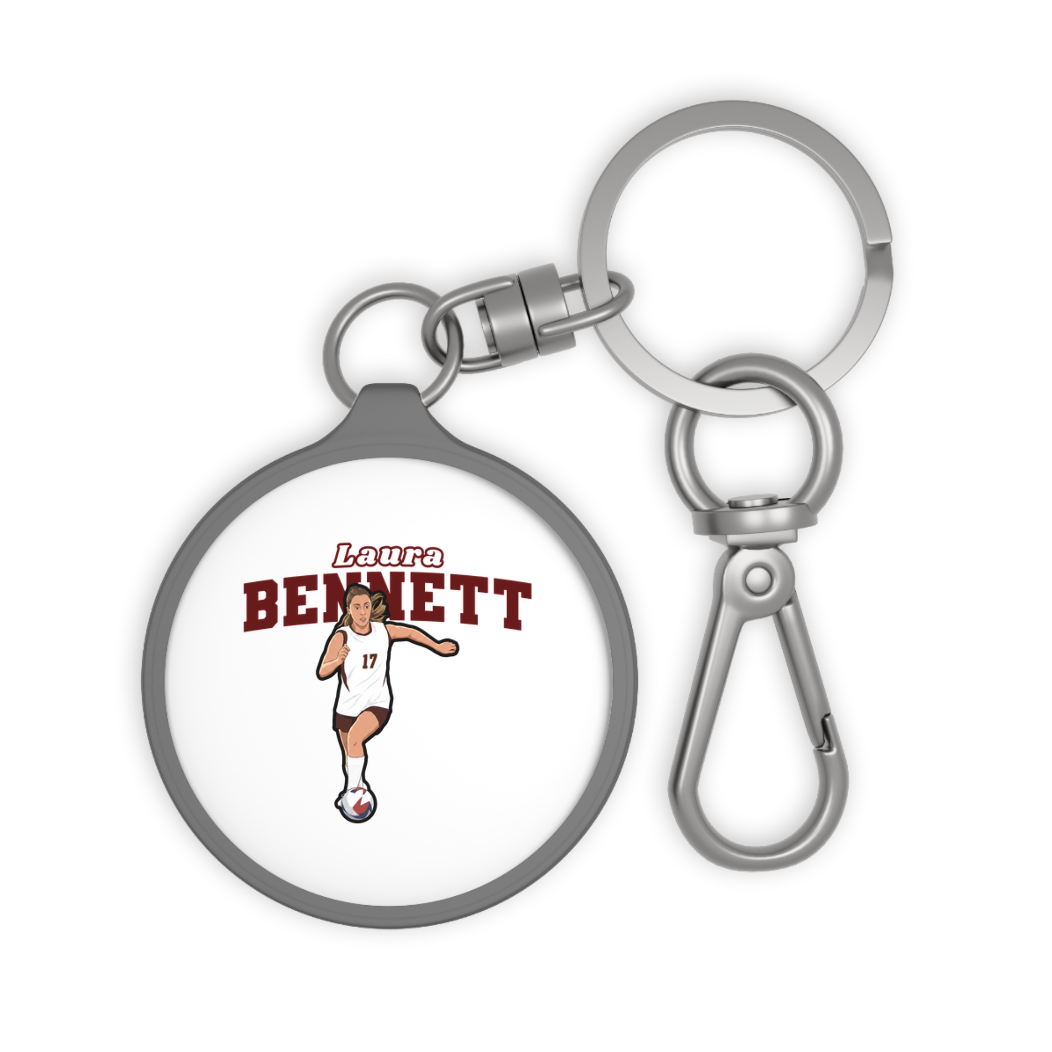 Keychain — character_name_arch in Grey