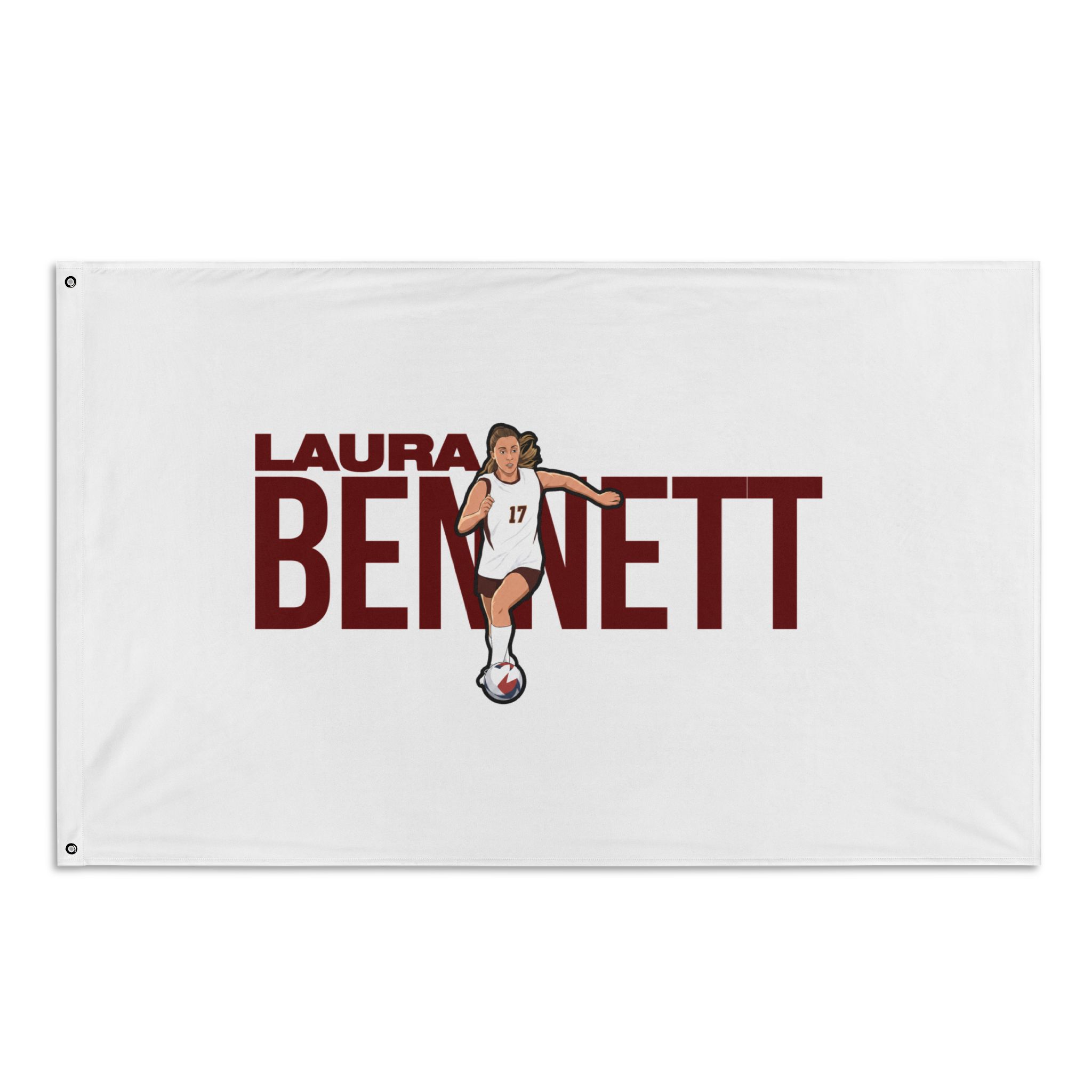 Flag (35 × 56 in) — character_player_name in Classic