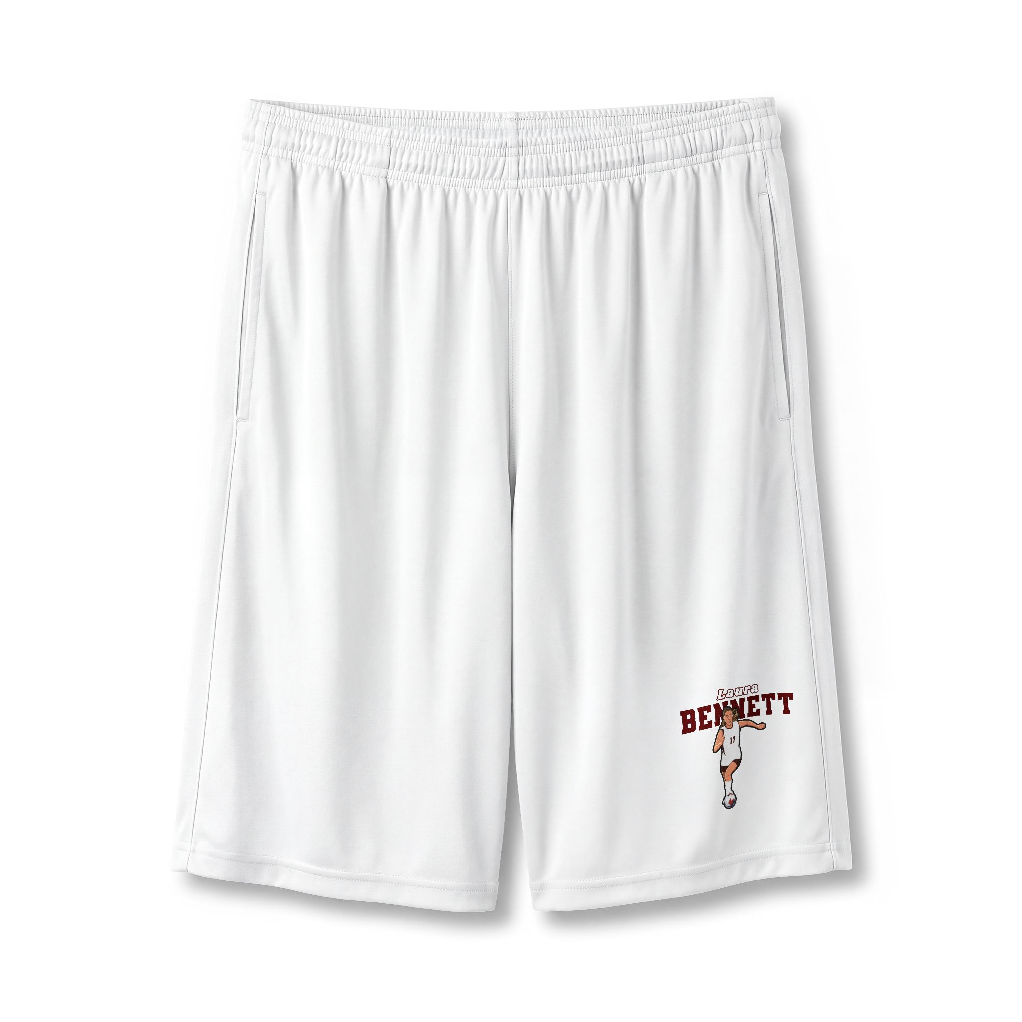 Shorts — character_name_arch in White