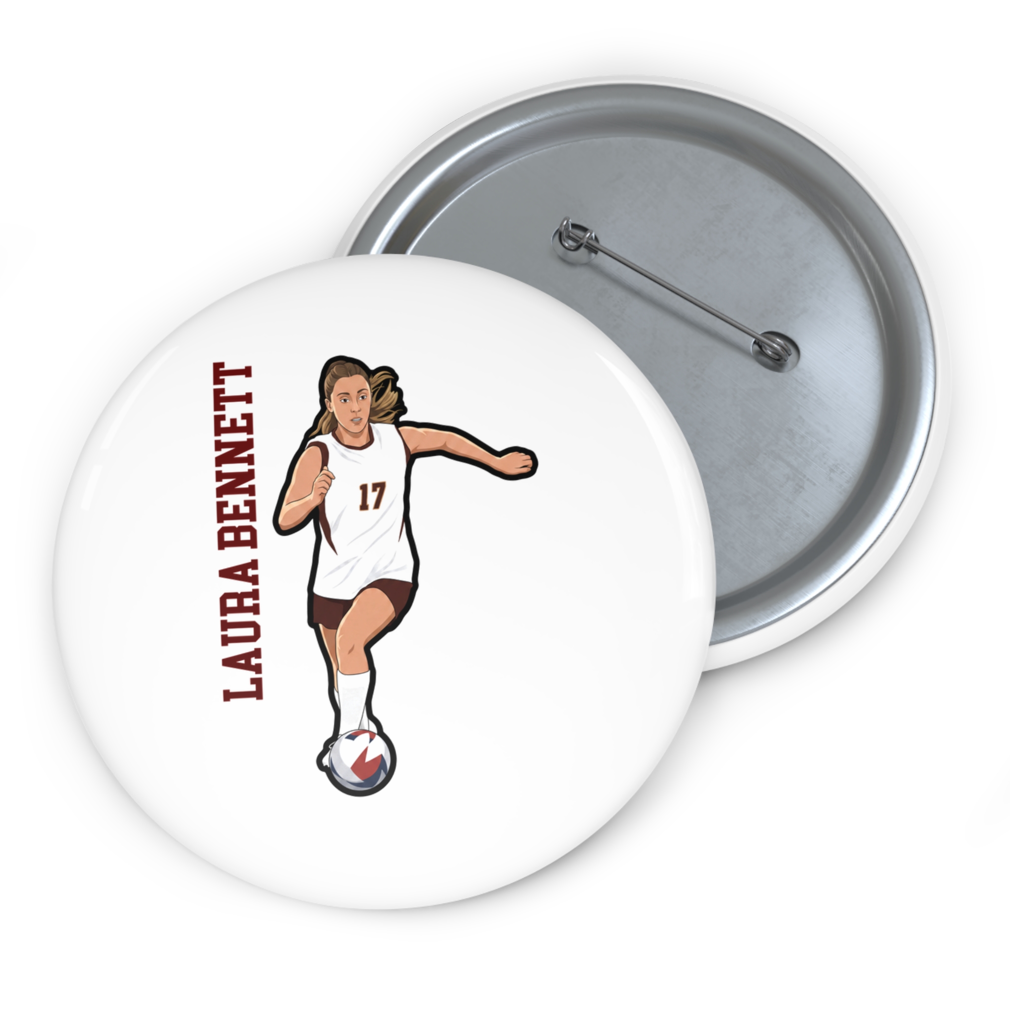 Game Day Pin — character_name_vertical in Classic