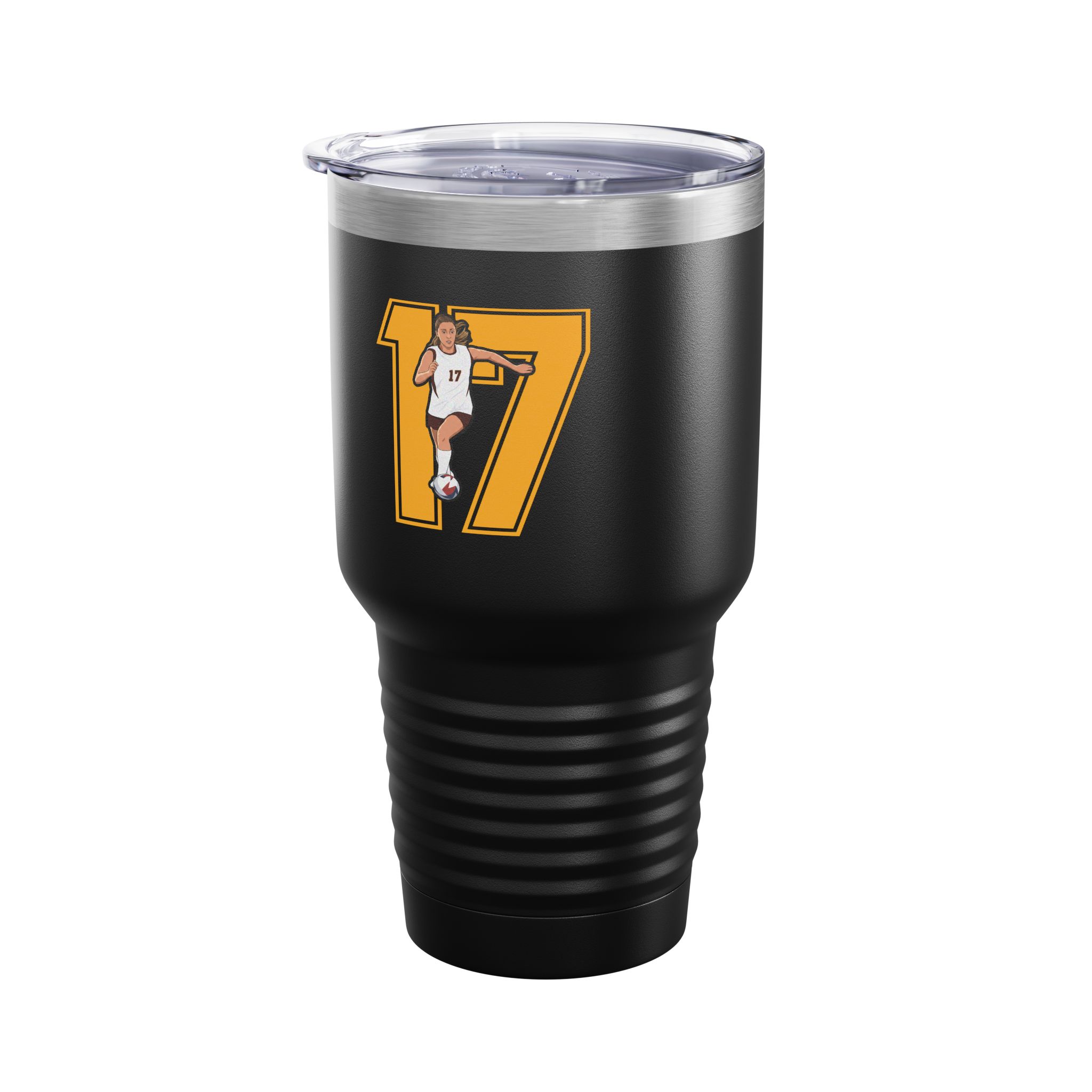 30oz Tumbler — character_number in Black