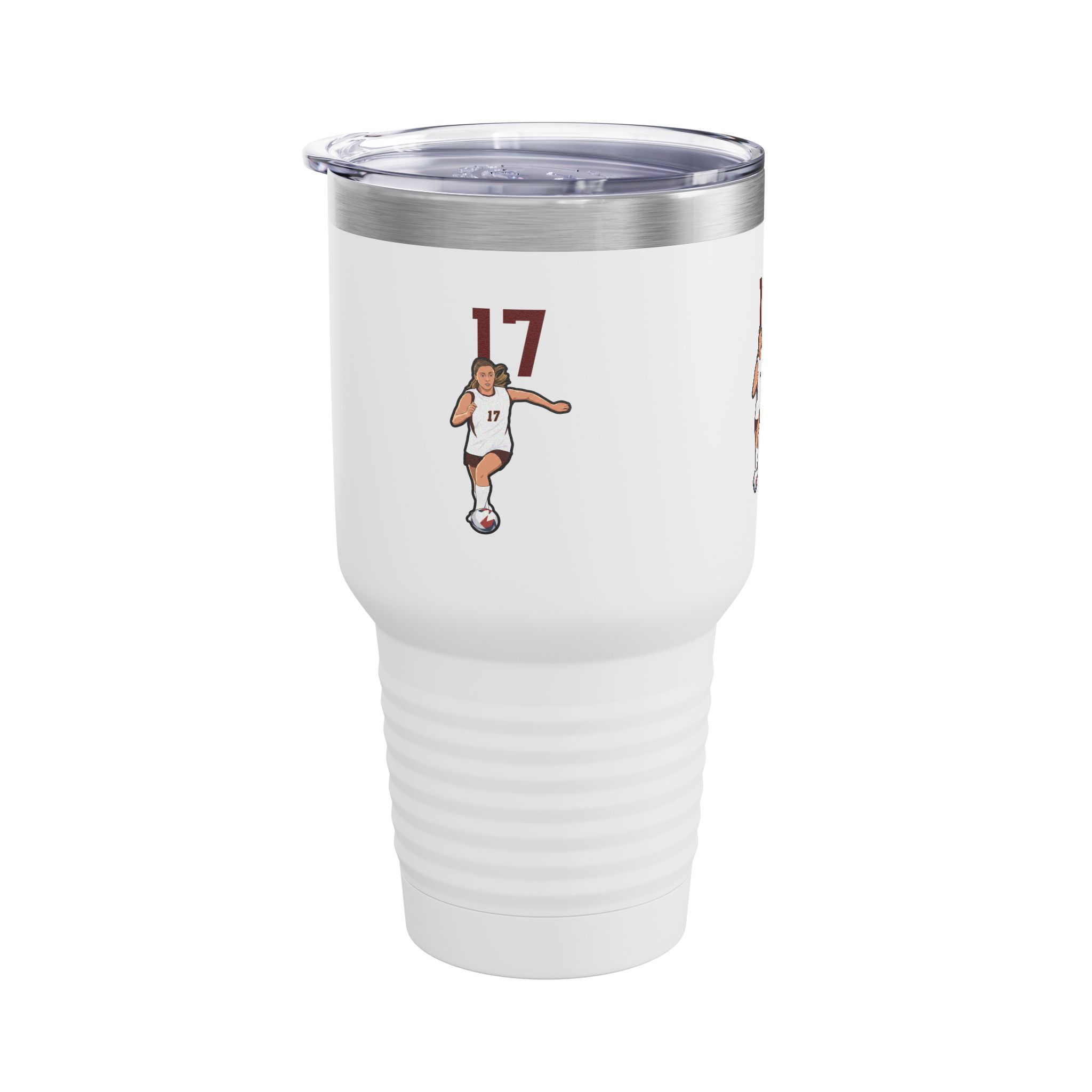 30oz Tumbler — character_number_top in White